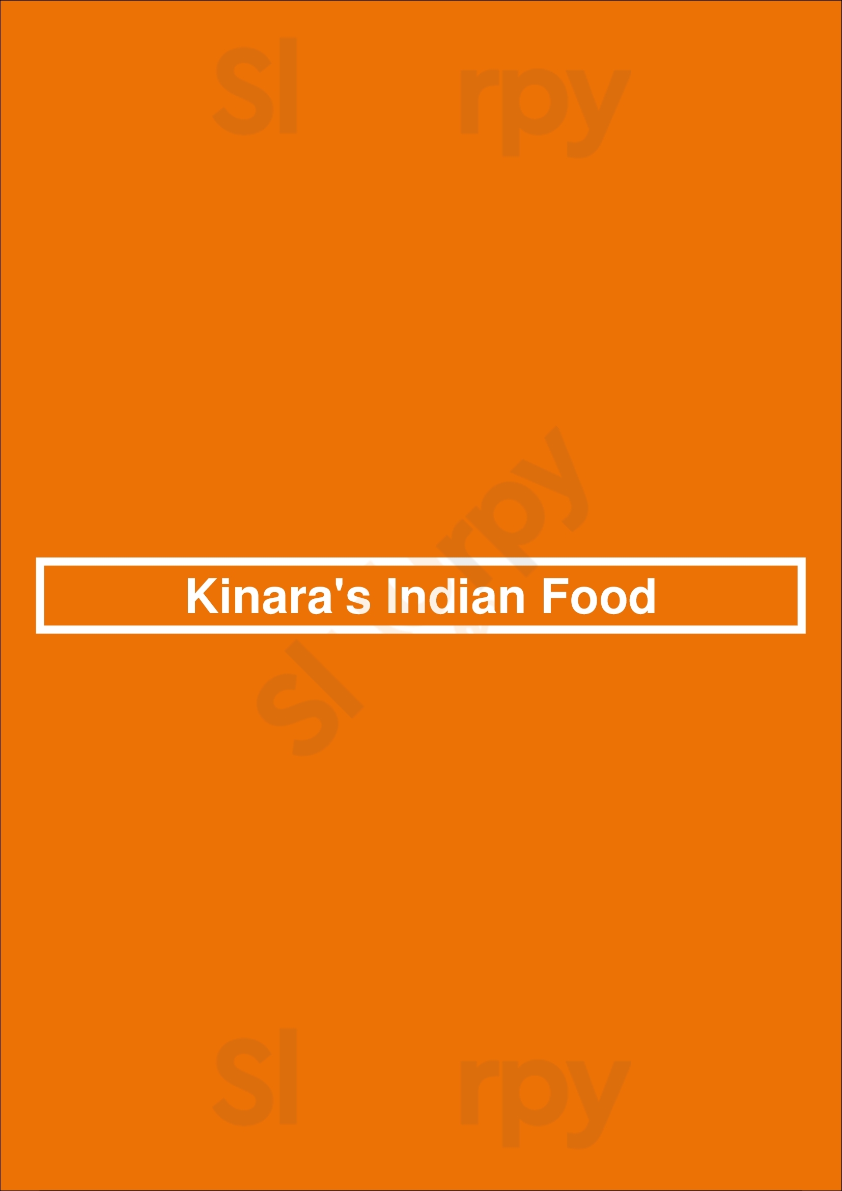 Kinara's Indian Food Brooklyn Menu - 1