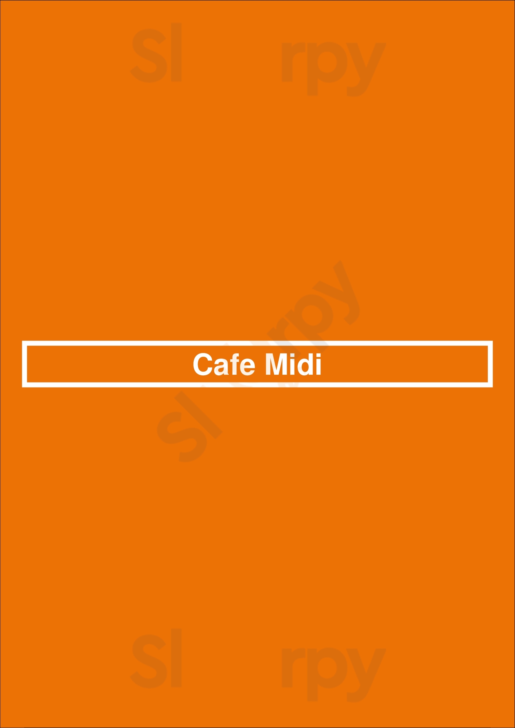 Cafe Midi Los Angeles Menu - 1
