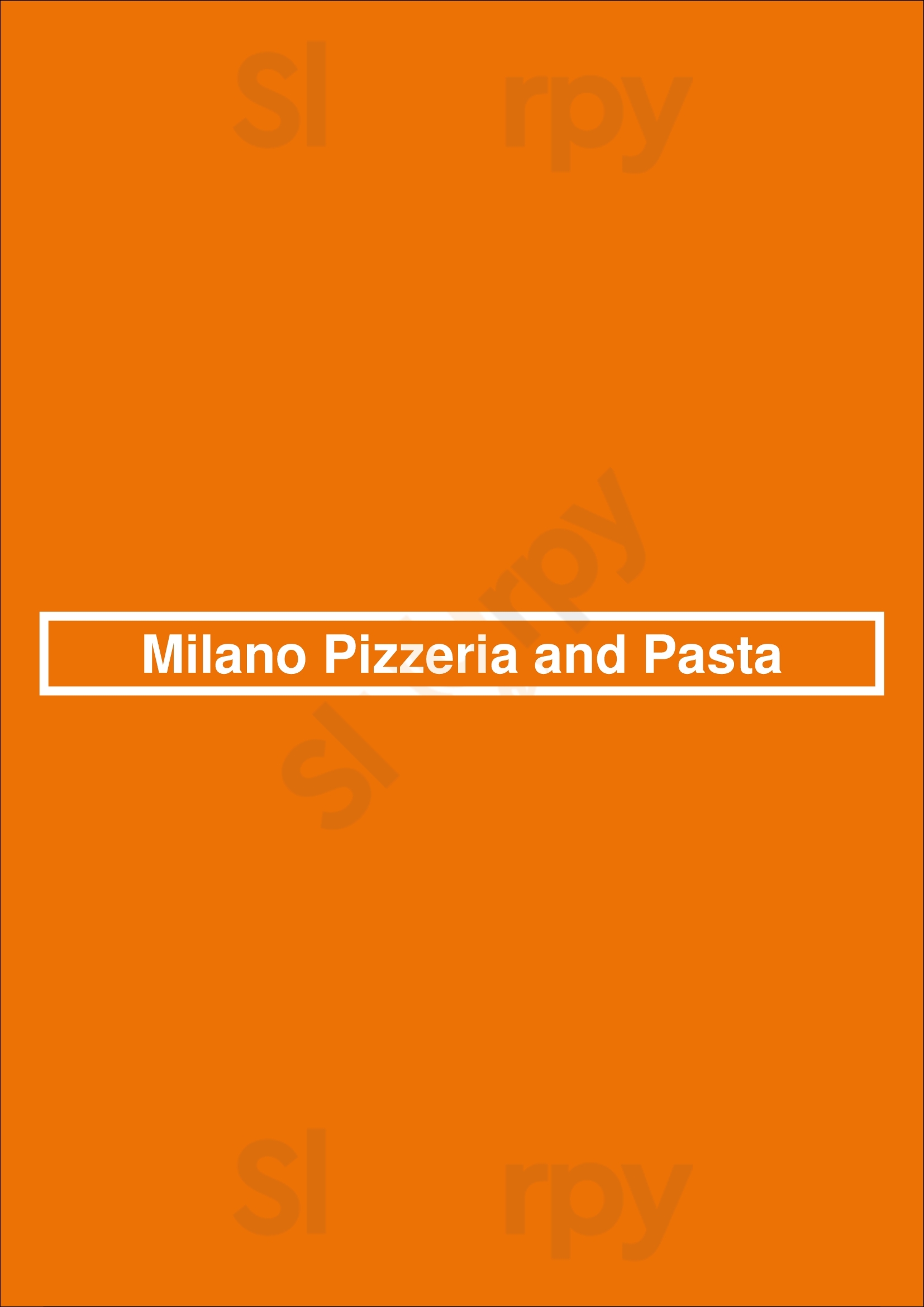 Milano Pizzeria And Pasta Boston Menu - 1