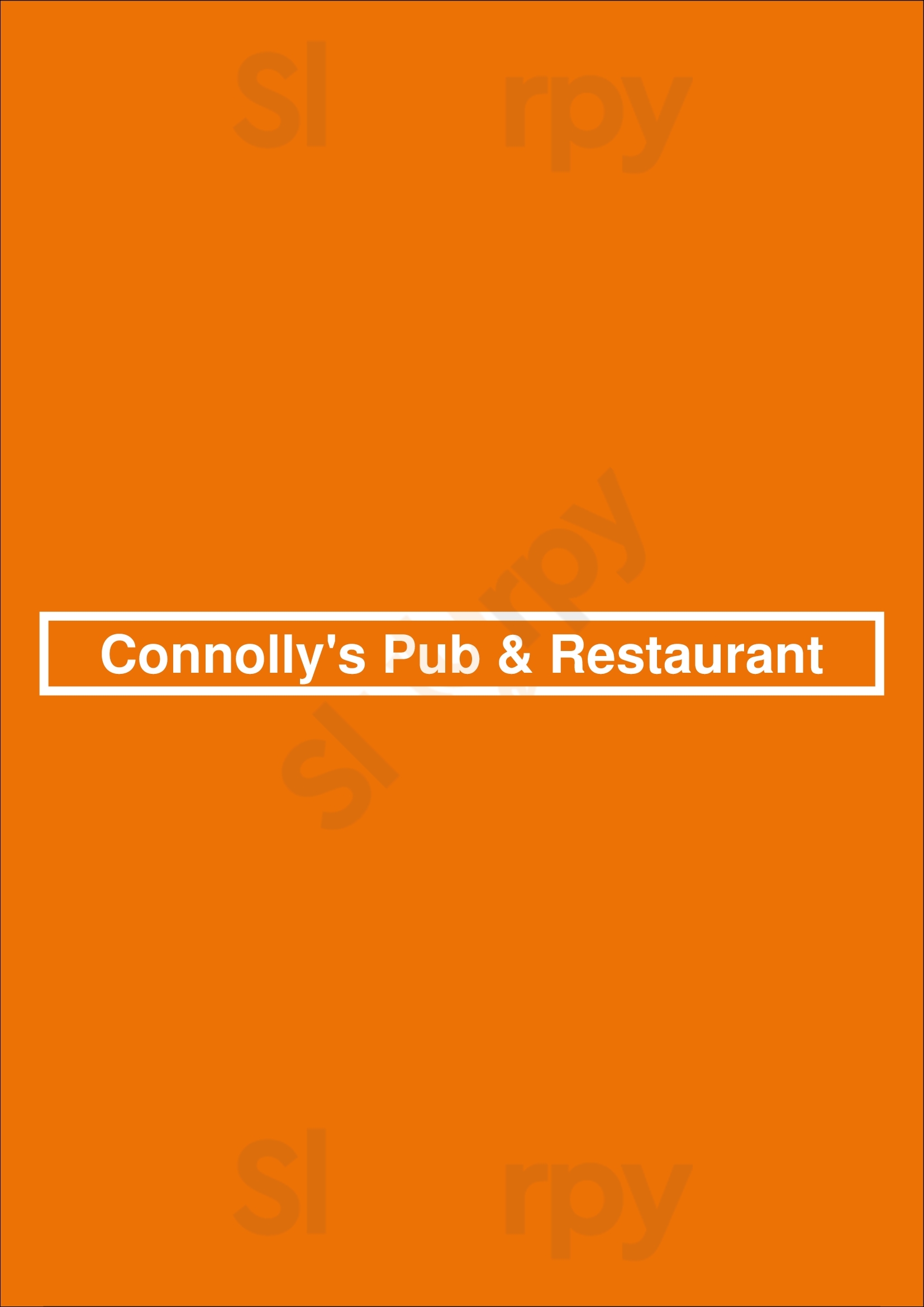 Connolly's Pub & Restaurant New York City Menu - 1
