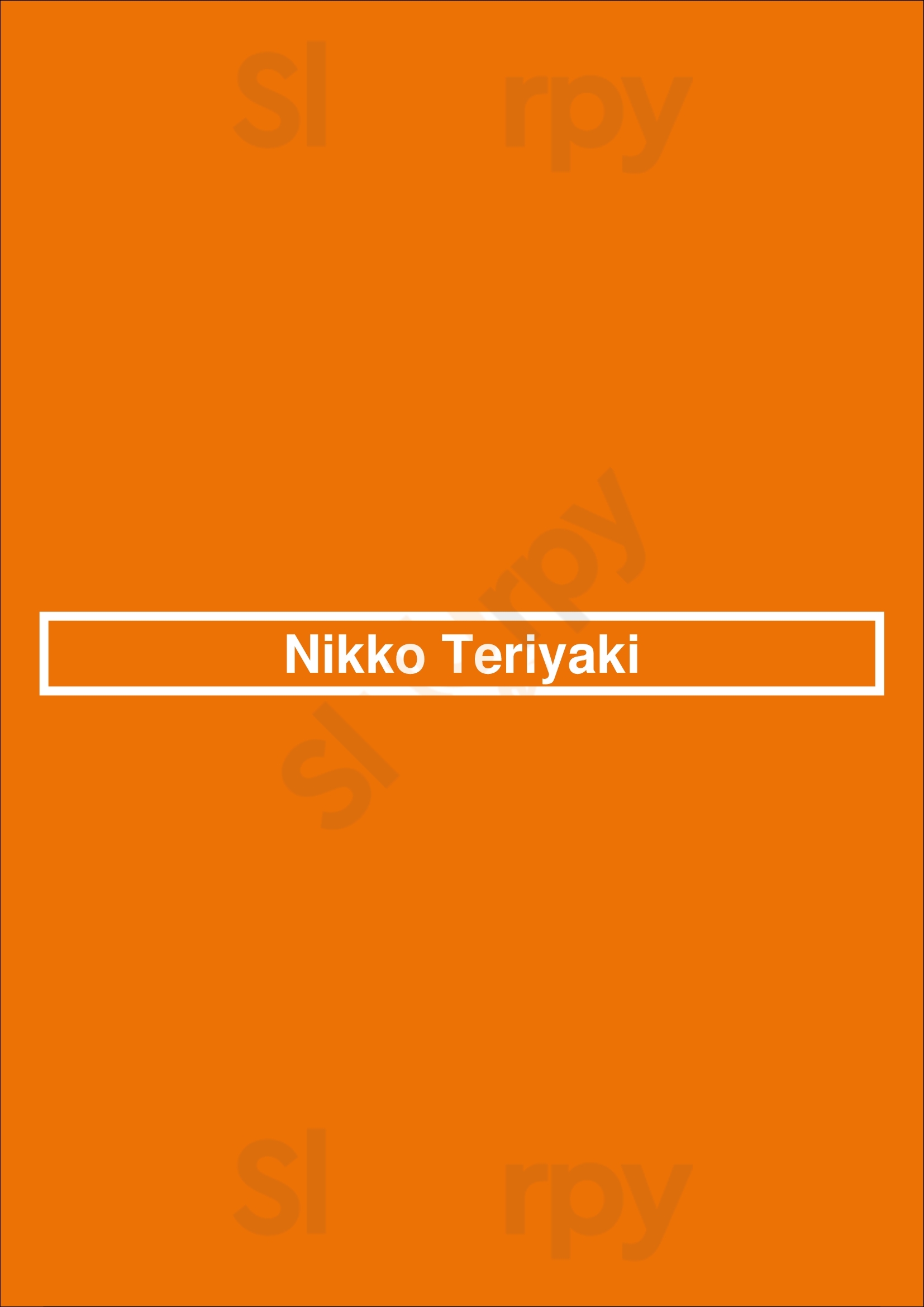 Nikko Teriyaki Seattle Menu - 1