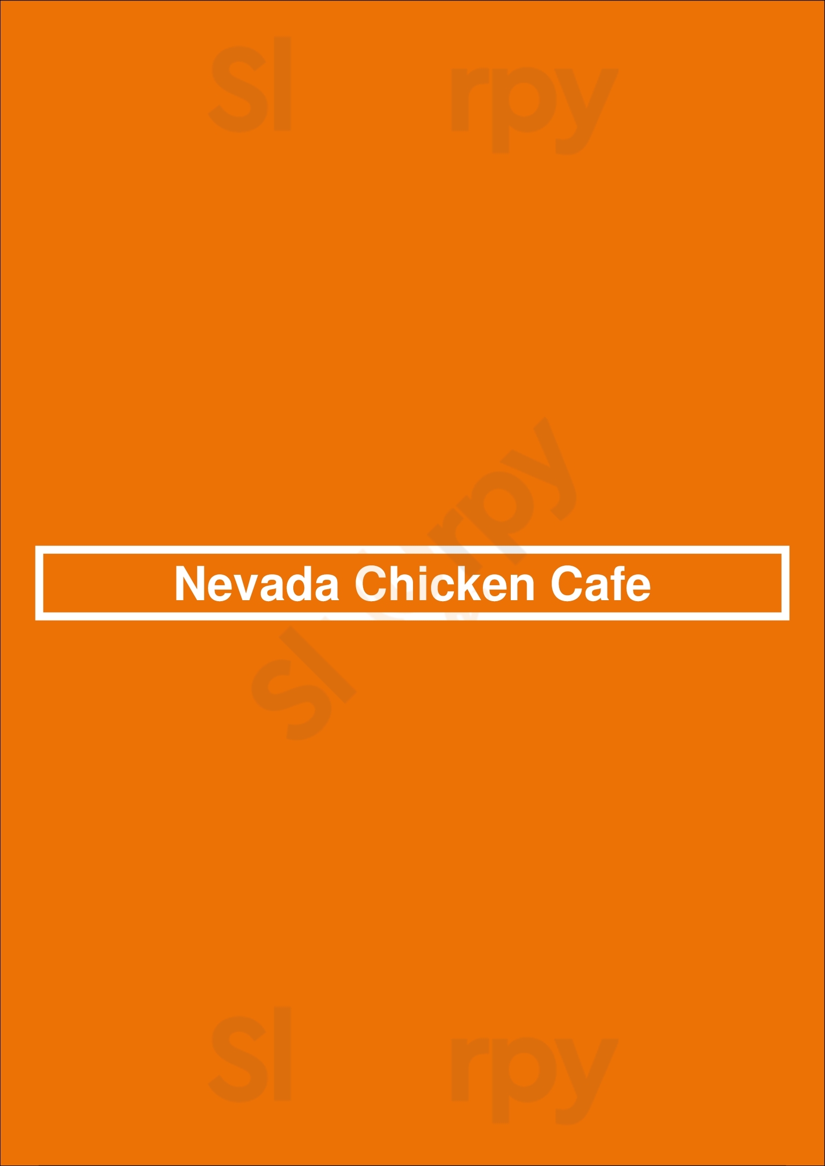 Nevada Chicken Cafe Las Vegas Menu - 1