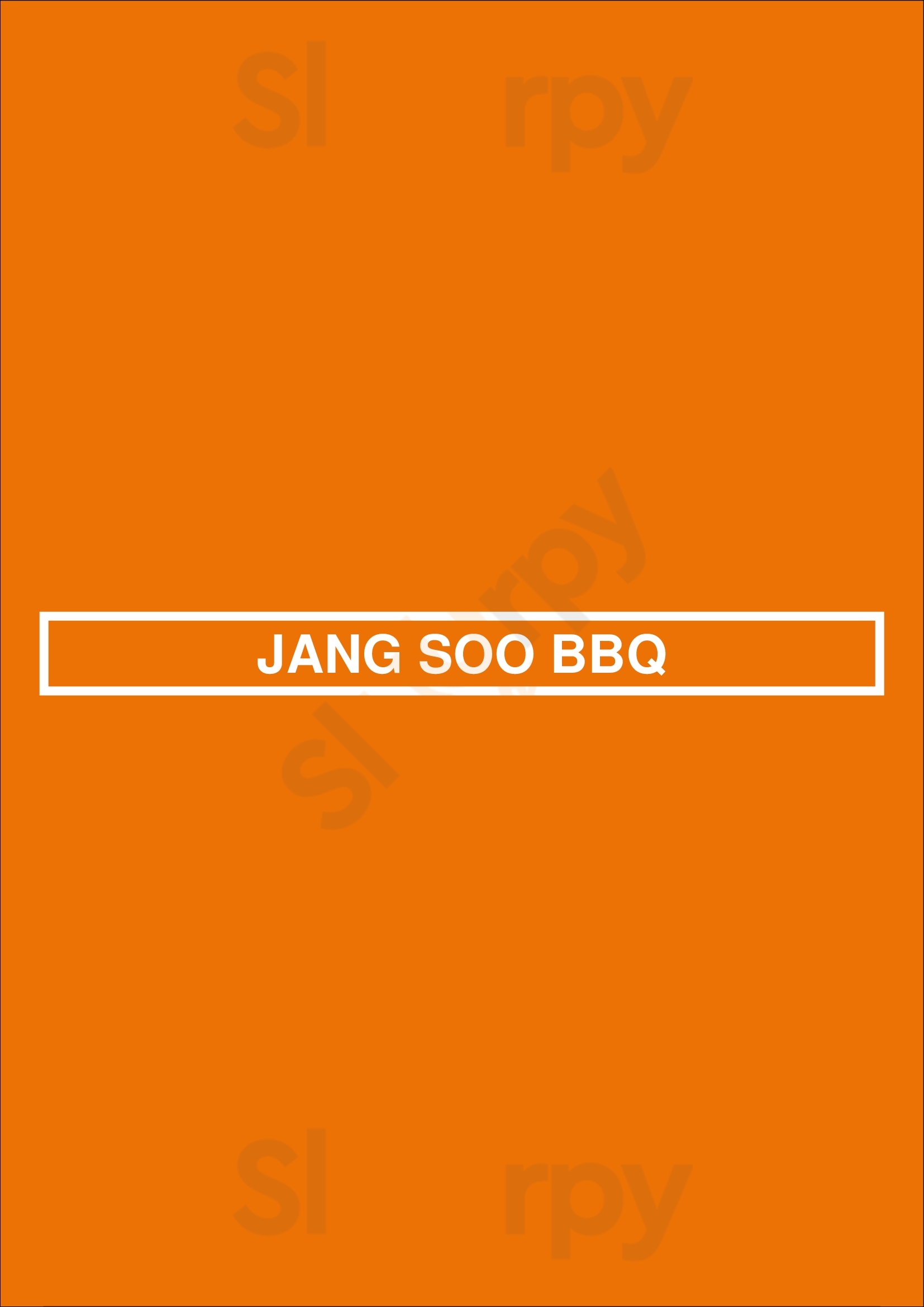 Jang Soo Bbq San Francisco Menu - 1