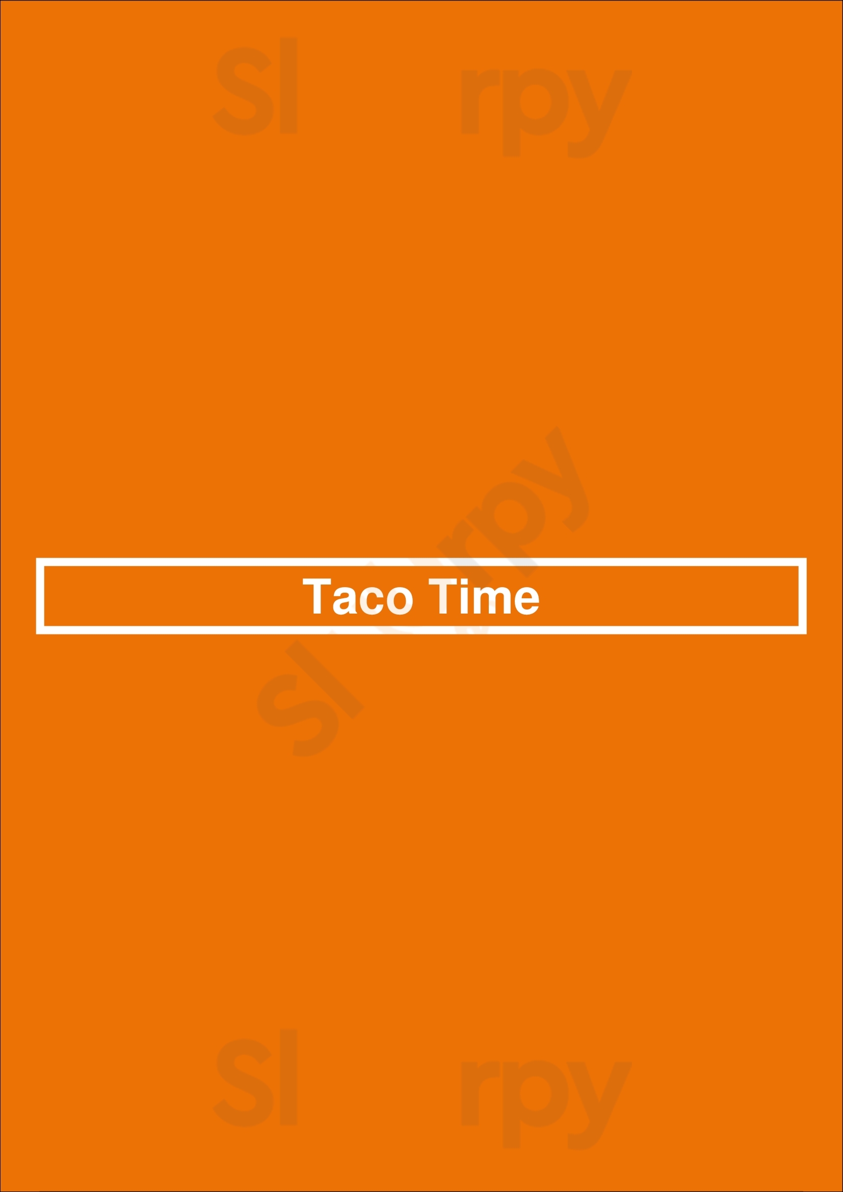 Taco Time Portland Menu - 1