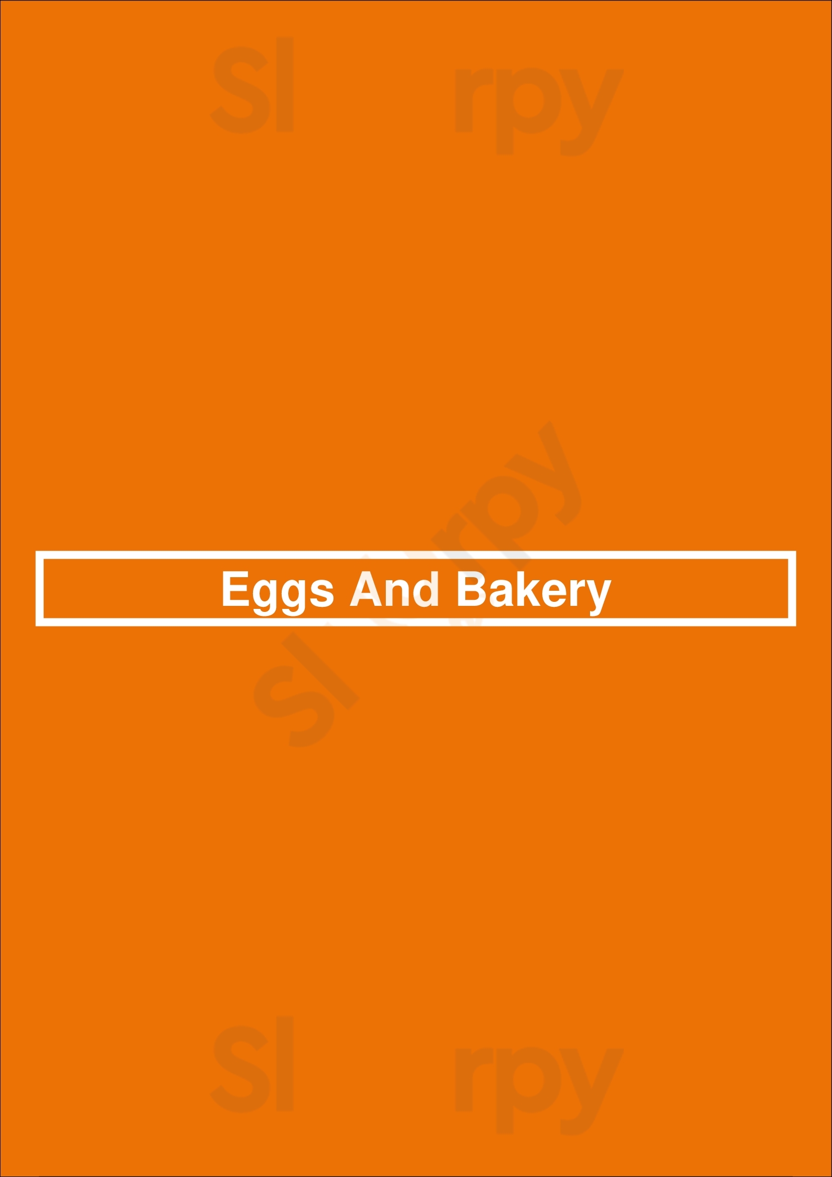 Main Menu - Eggs And Bakery