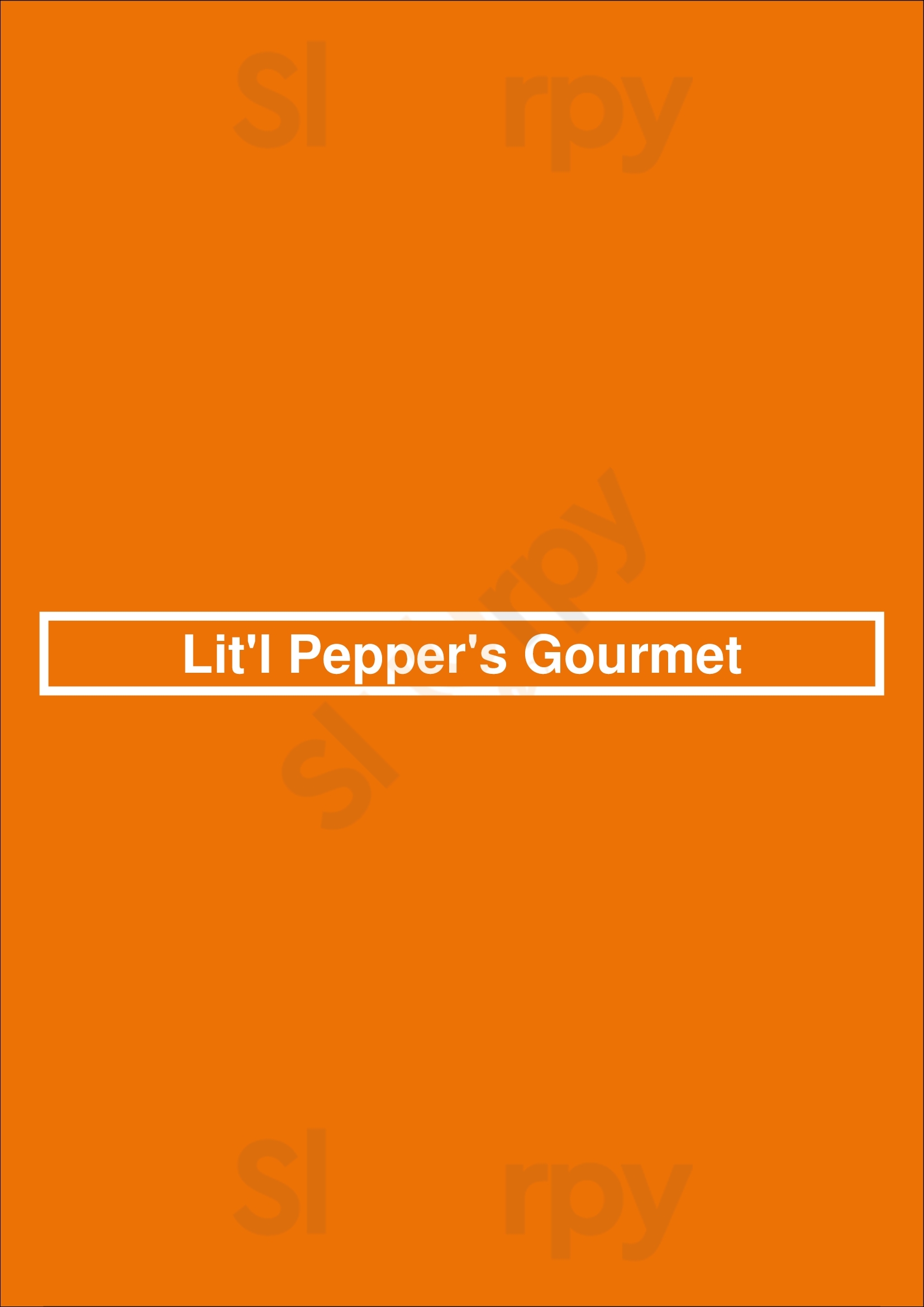 Lit'l Pepper's Gourmet San Diego Menu - 1