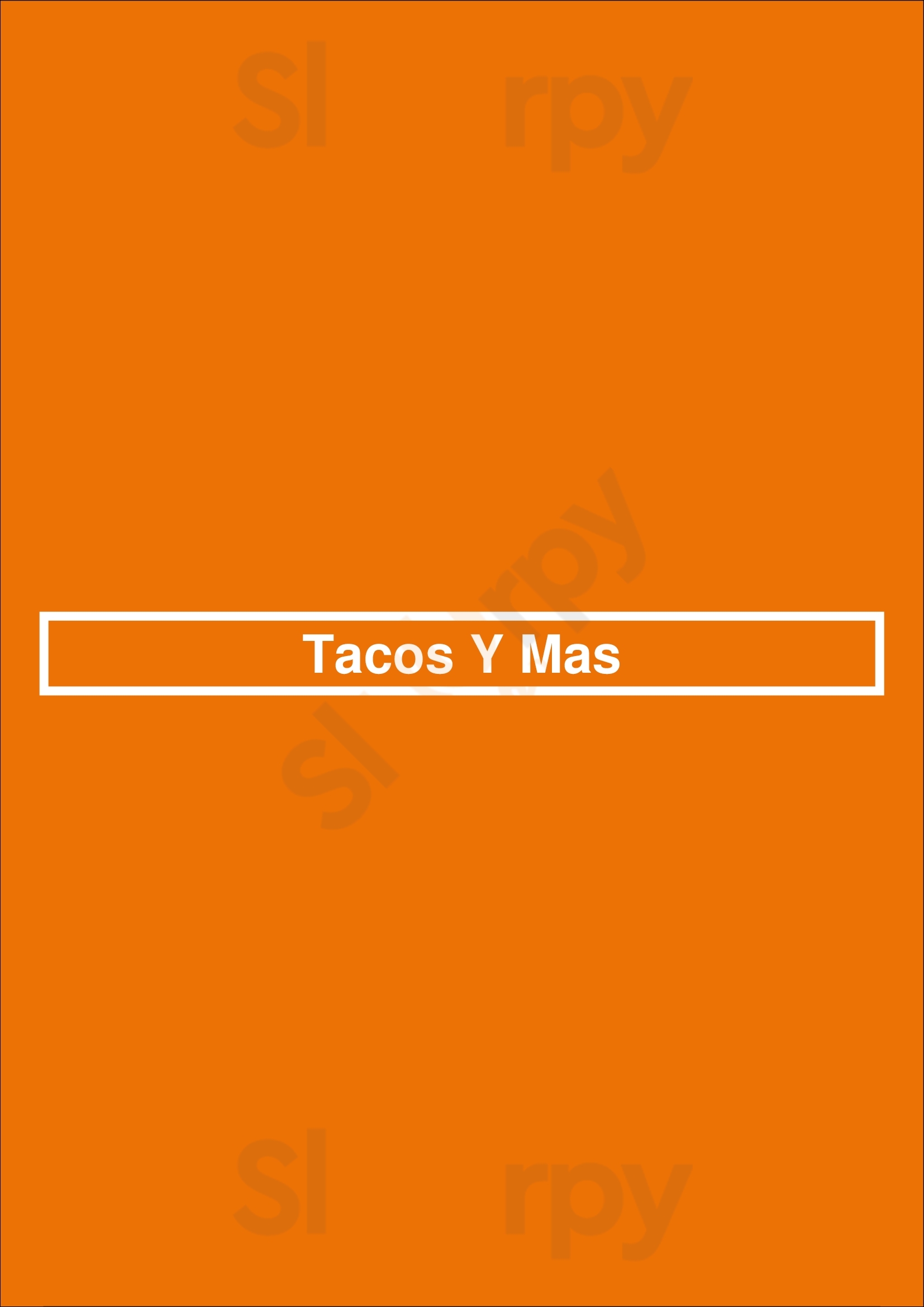 Tacos Y Mas Dallas Menu - 1