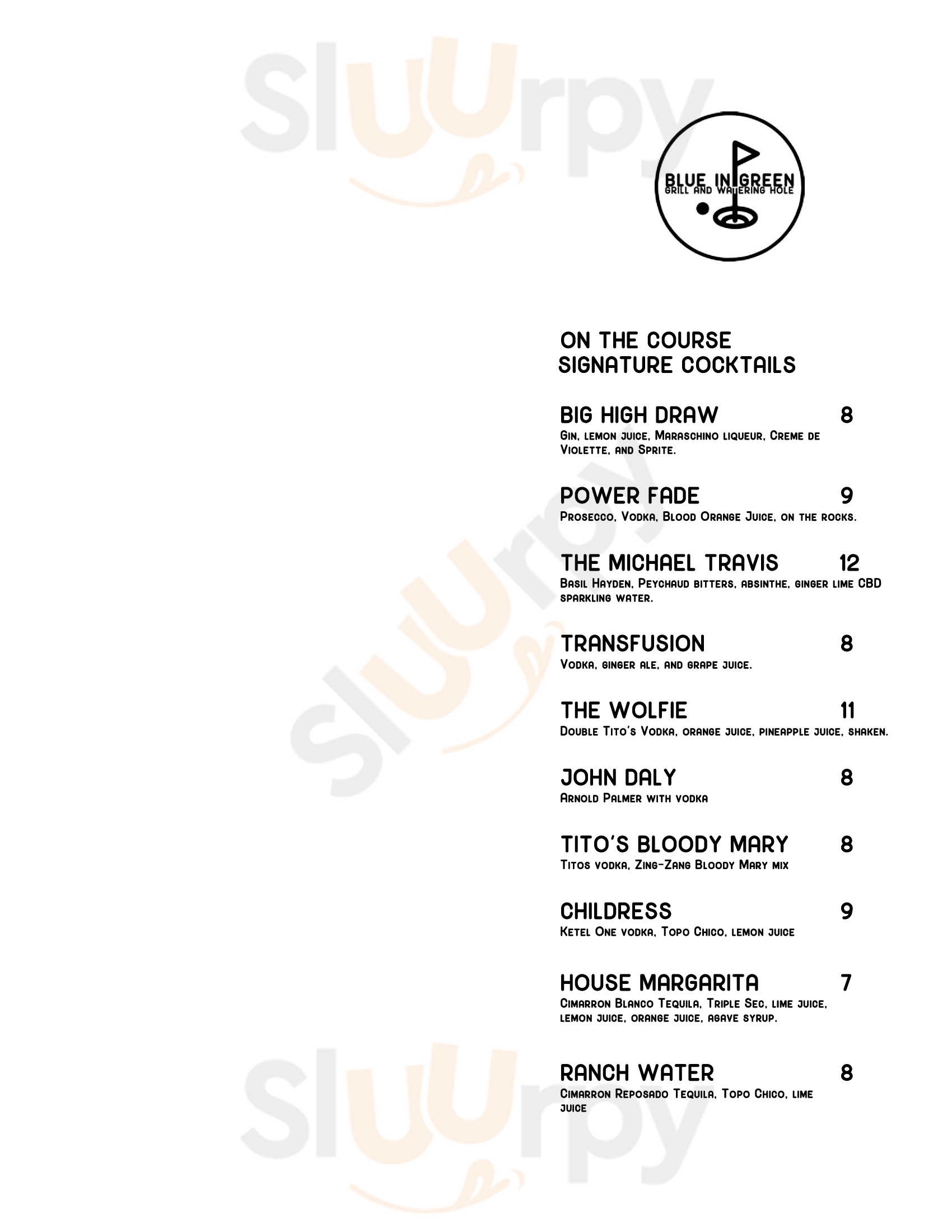 Main Menu - Tin Cup Grill Austin