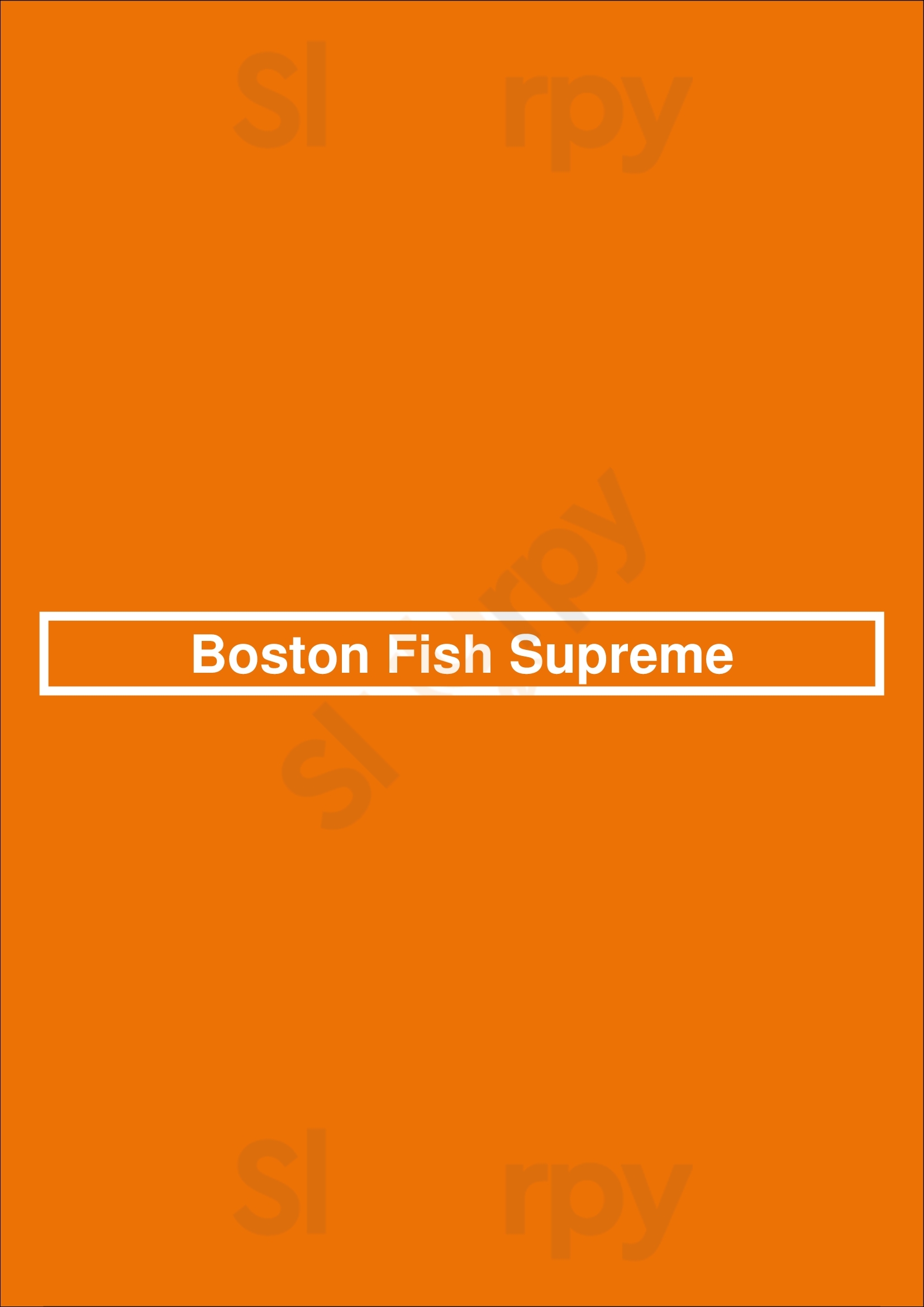 Main Menu - Boston Fish Supreme