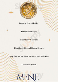 Zero Degree Ice Cream Creation menu