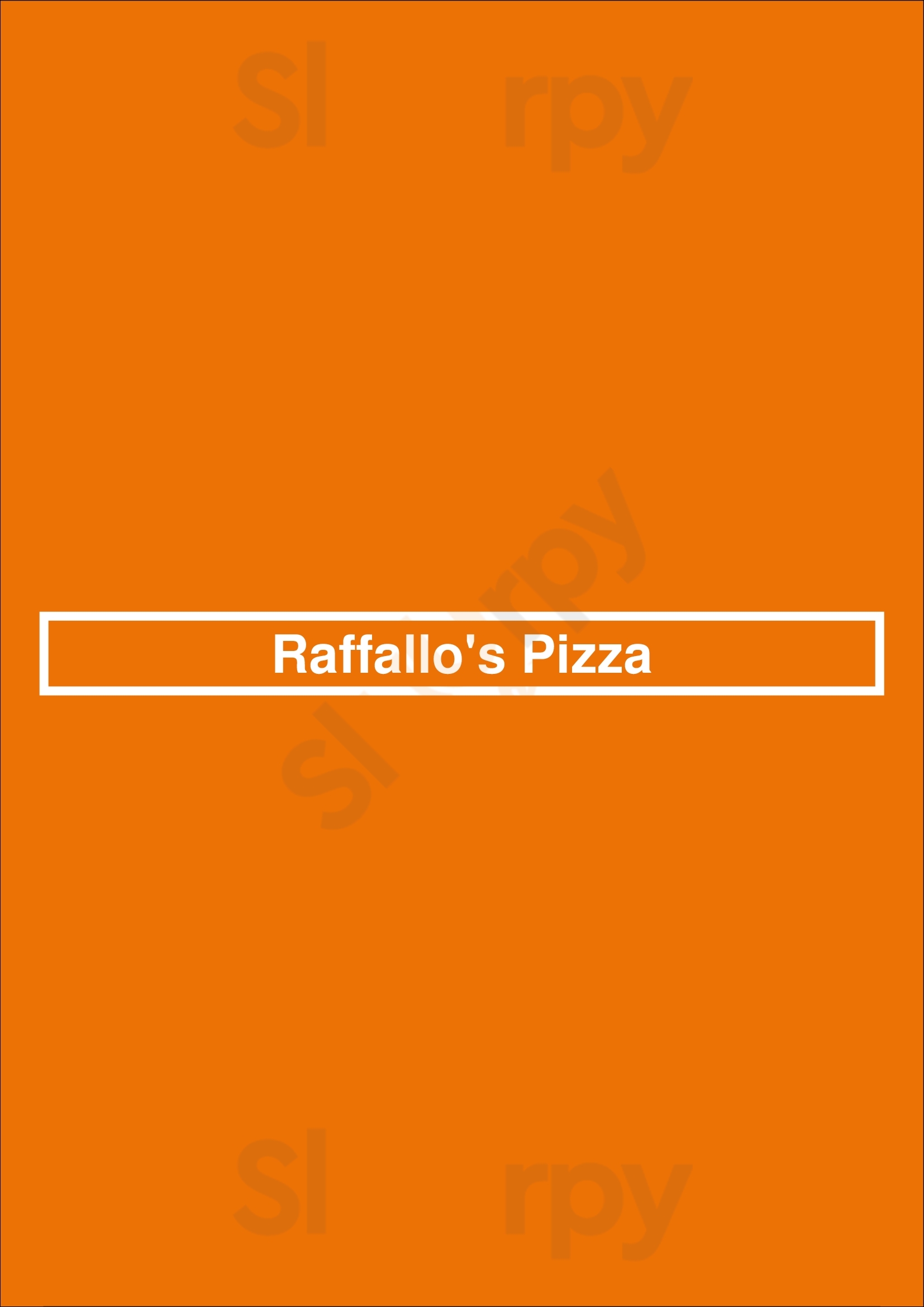 Raffallo's Pizza Los Angeles Menu - 1