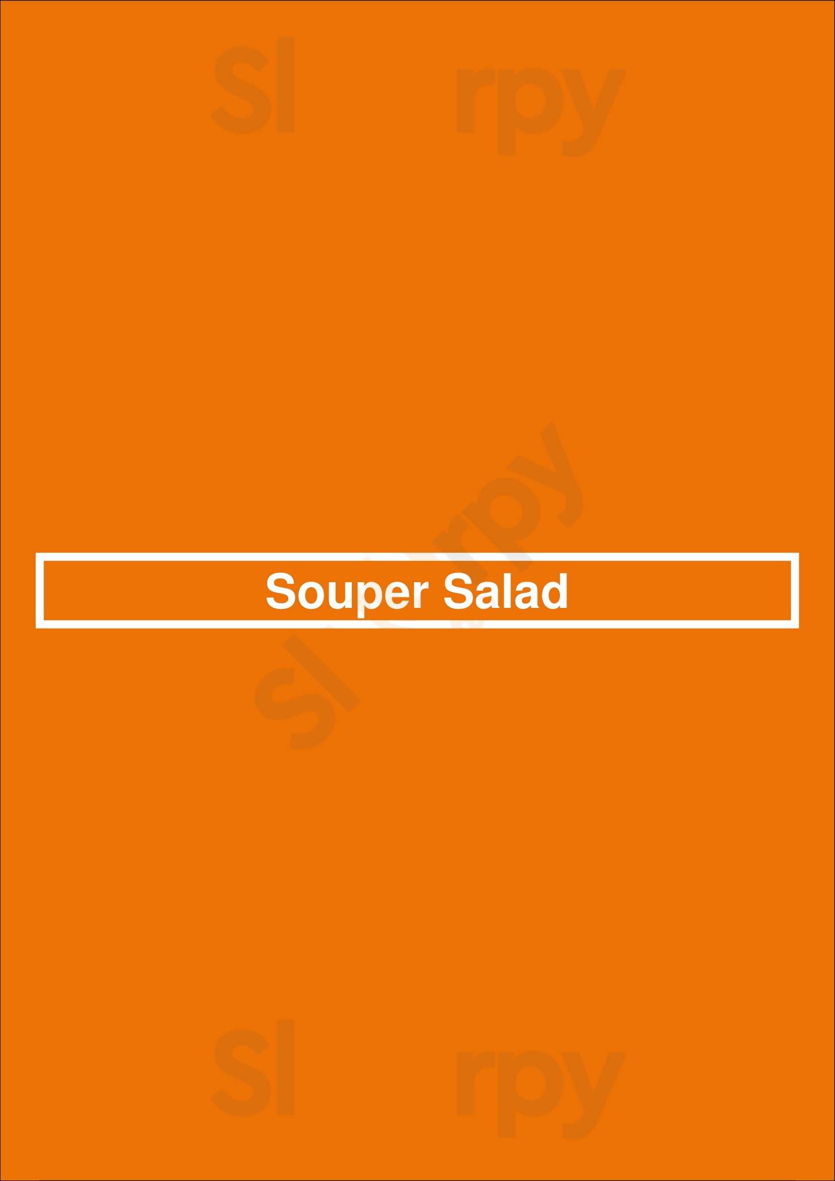 Souper Salad Austin Menu - 1