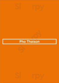 Pho Thaison menu