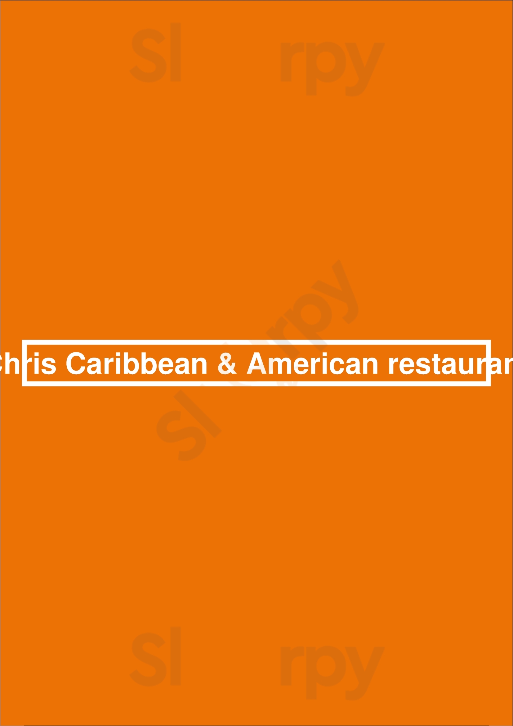 Chris Caribbean & American Restaurant Brooklyn Menu - 1