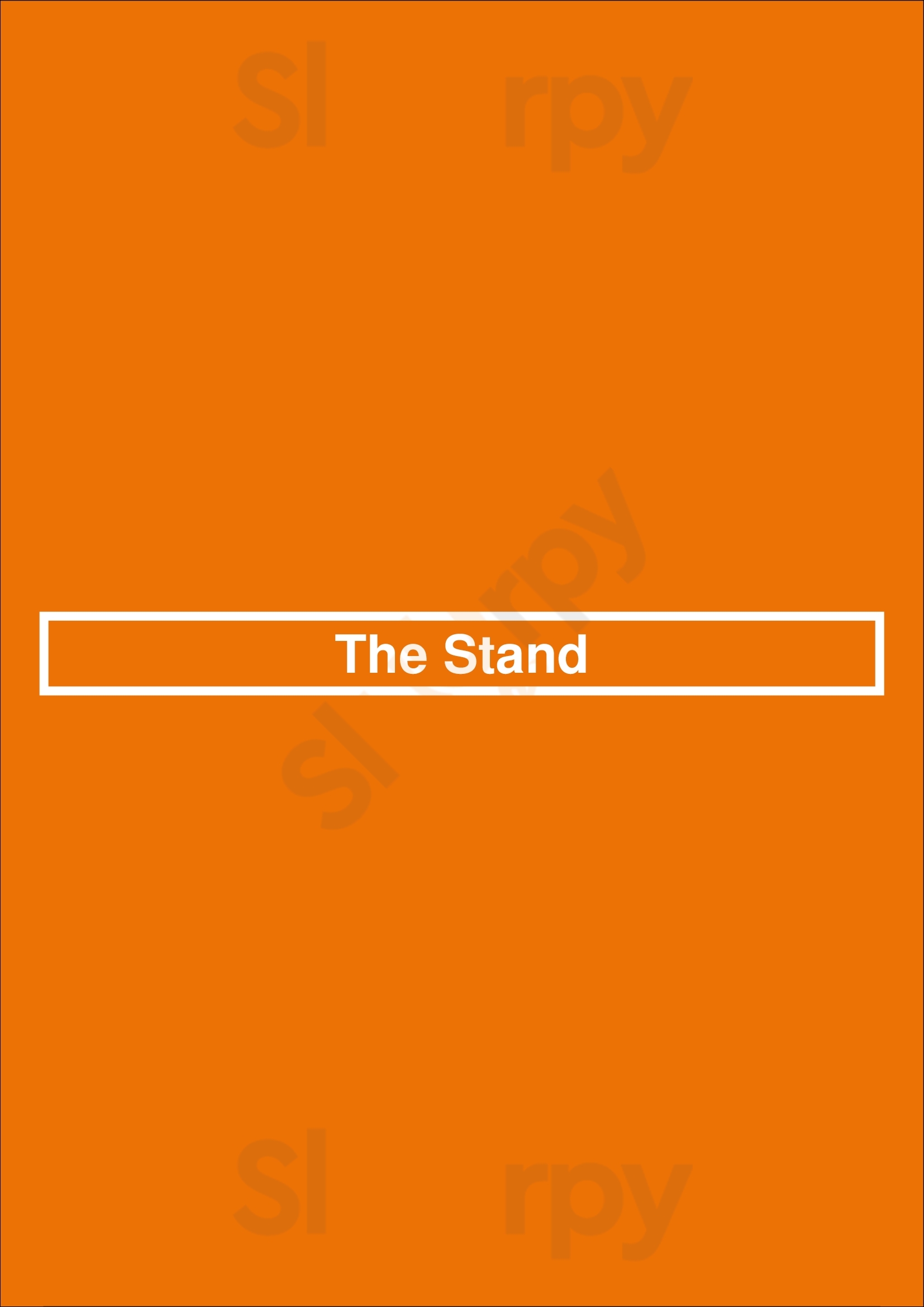 The Stand Los Angeles Menu - 1