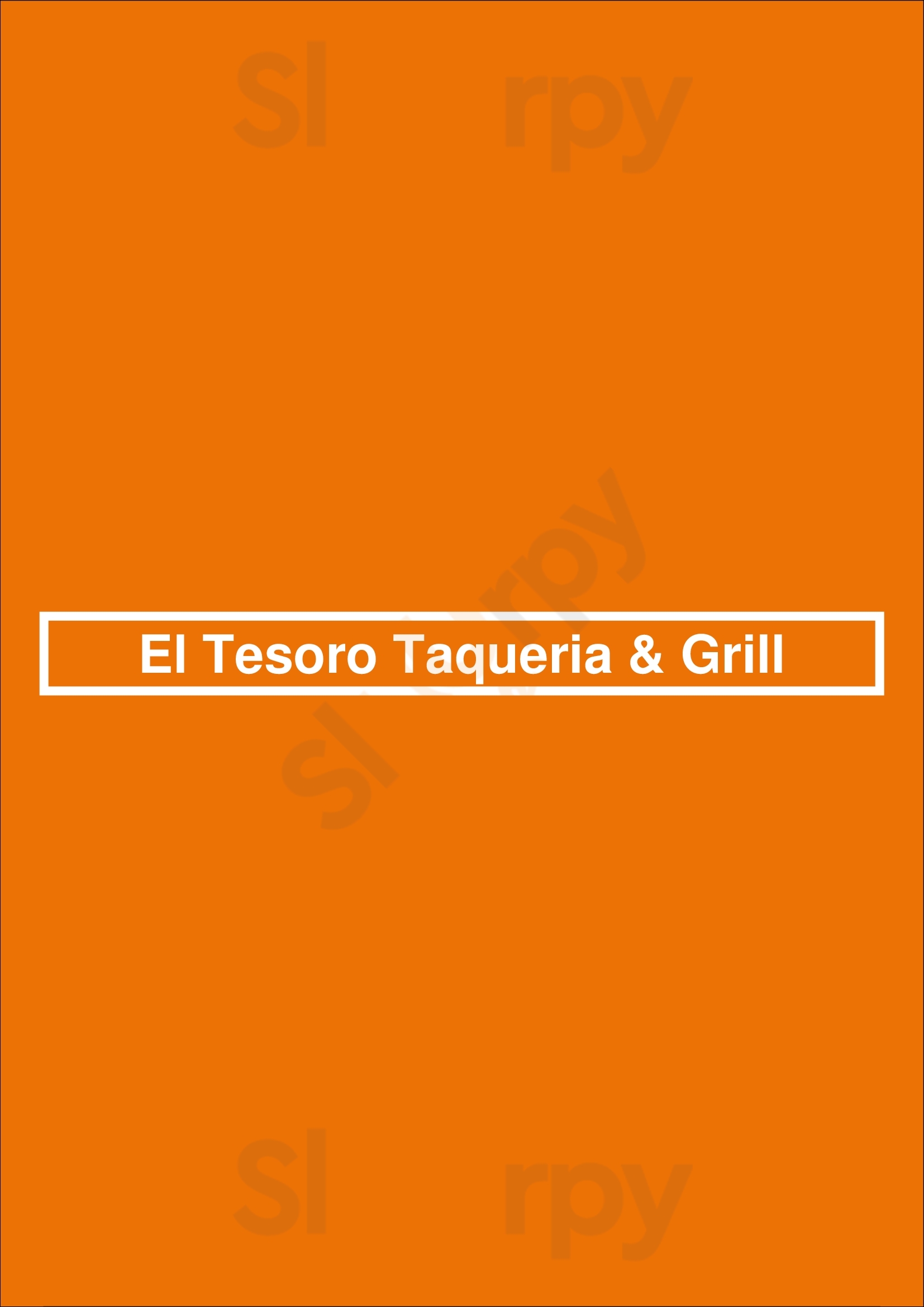 El Tesoro Taqueria & Grill San Francisco Menu - 1