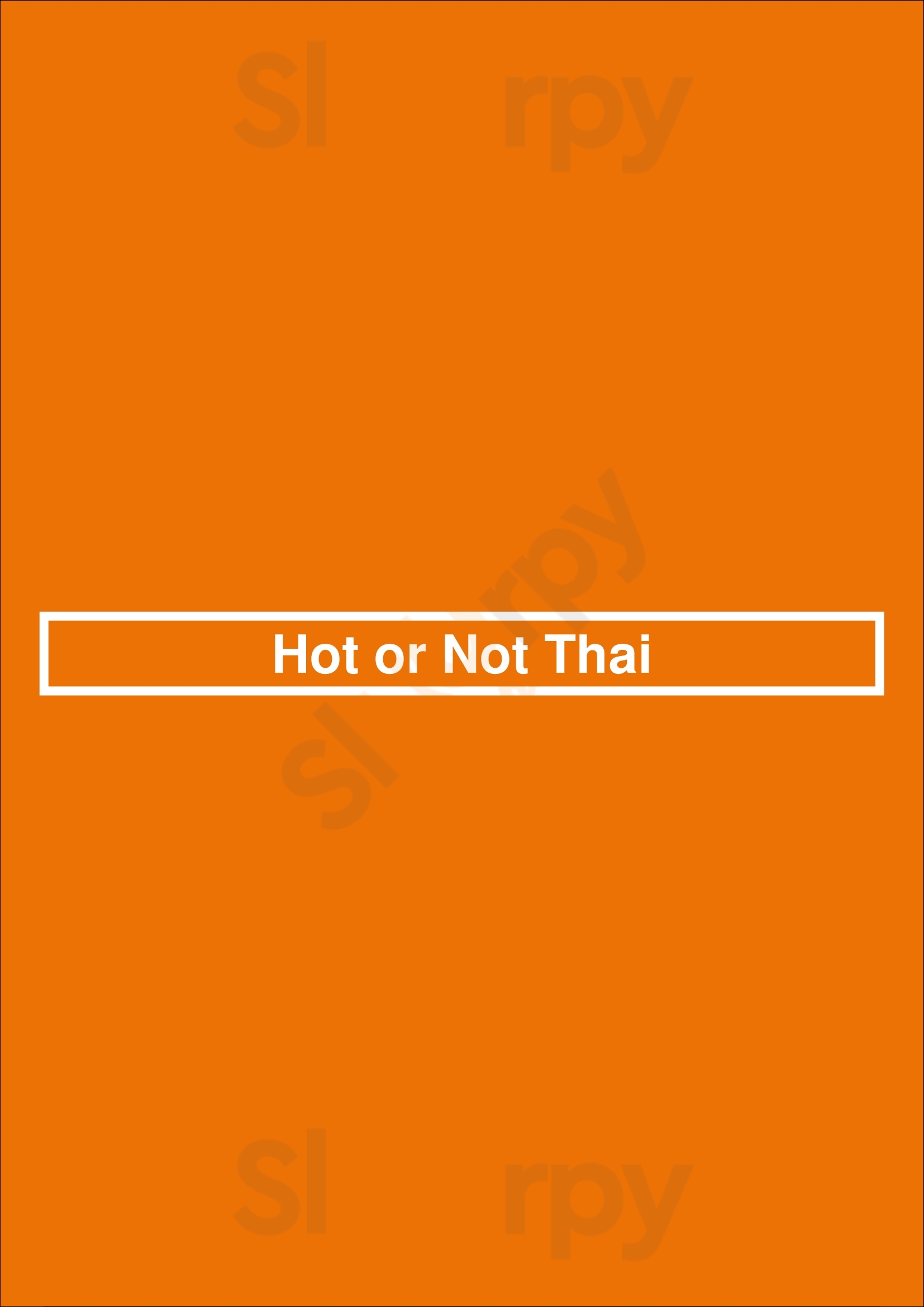 Main Menu - Hot Or Not Thai
