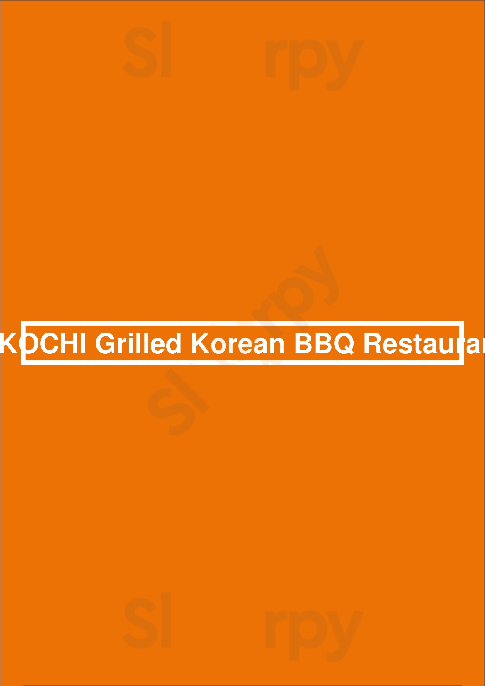 Main Menu - Kkochi Grilled Korean Bbq Restaurant