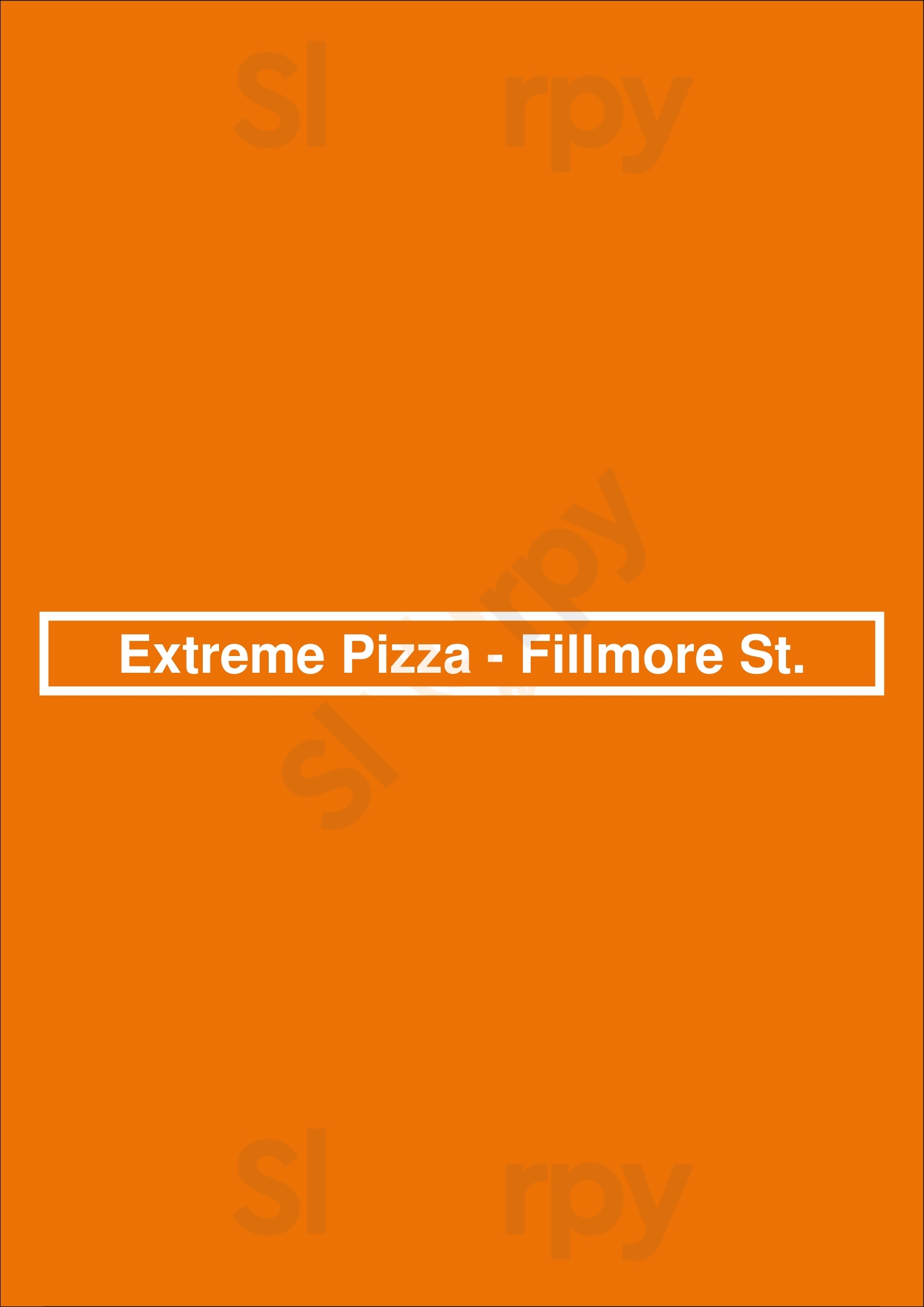 Main Menu - Extreme Pizza