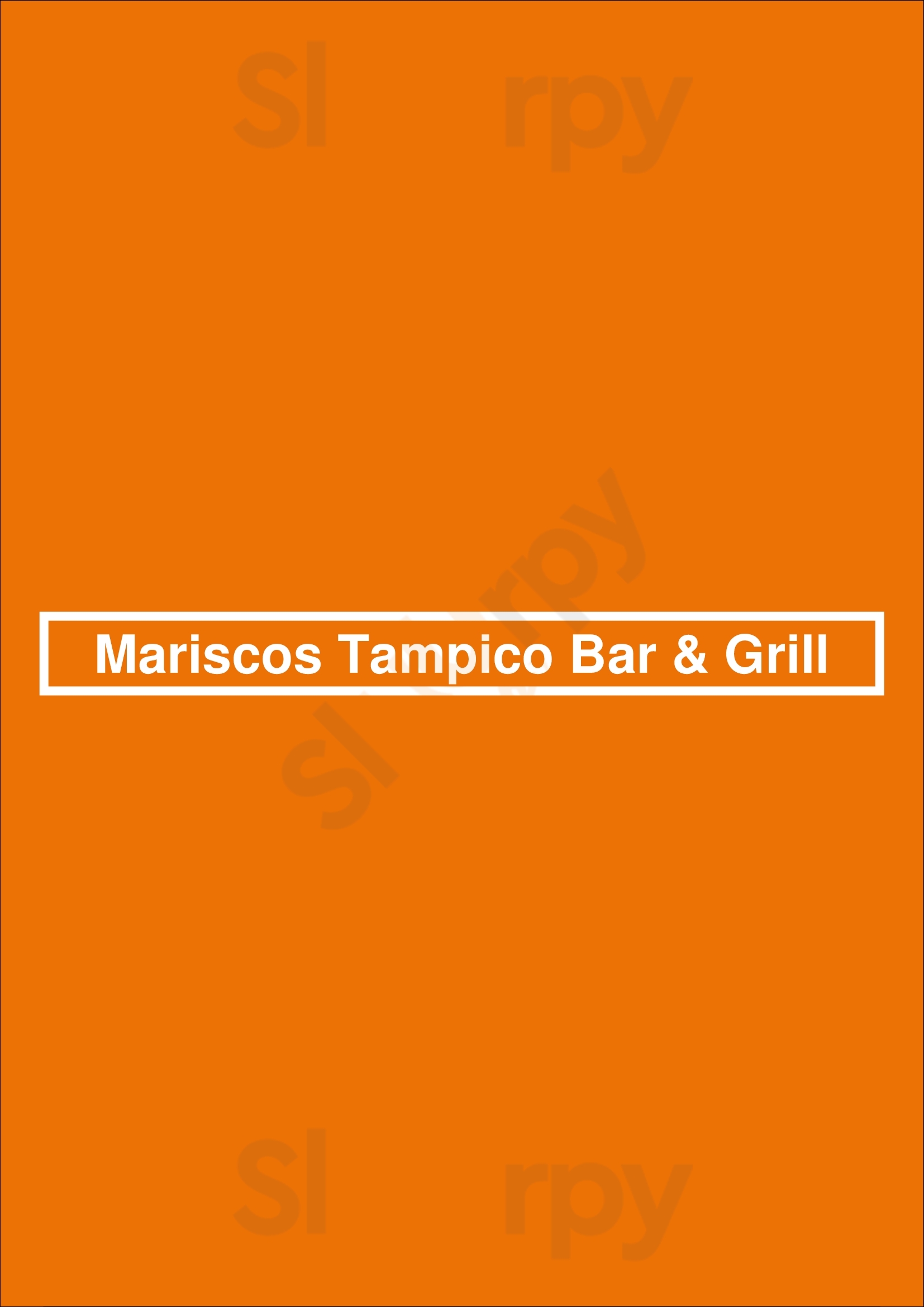 Main Menu - Mariscos Tampico Bar & Grill