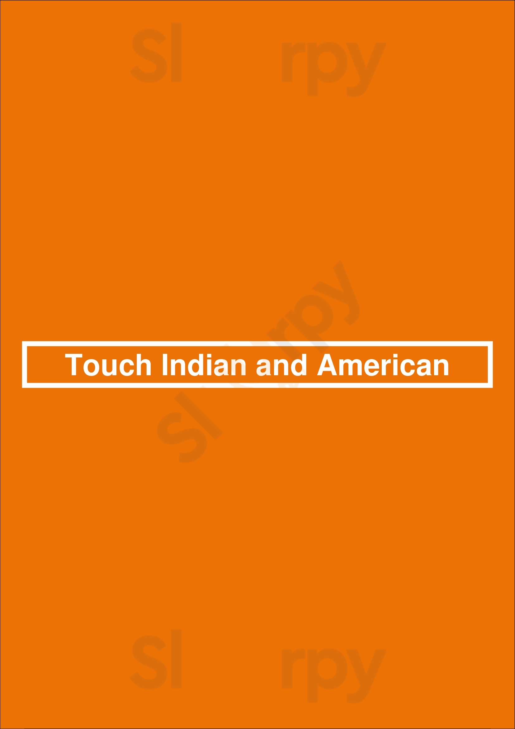 Main Menu - Touch Indian And American