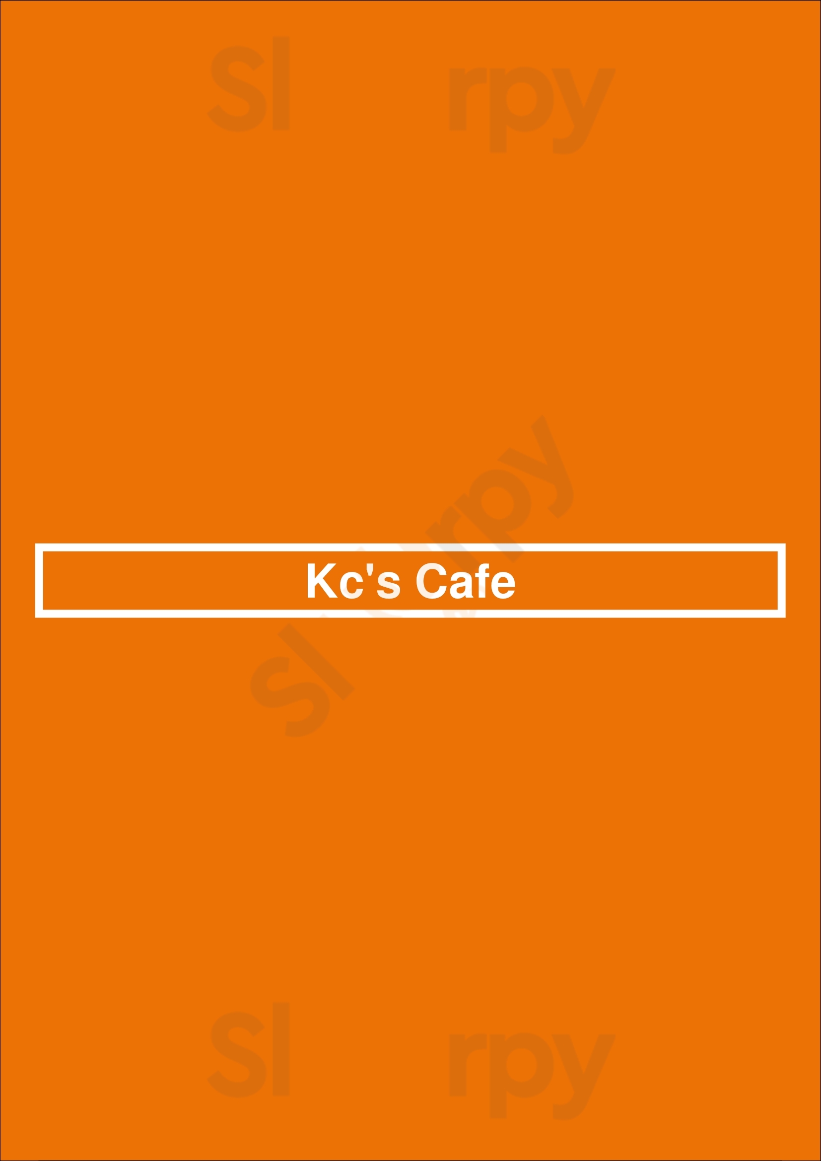 Kc's Crepes Cafe Los Angeles Menu - 1