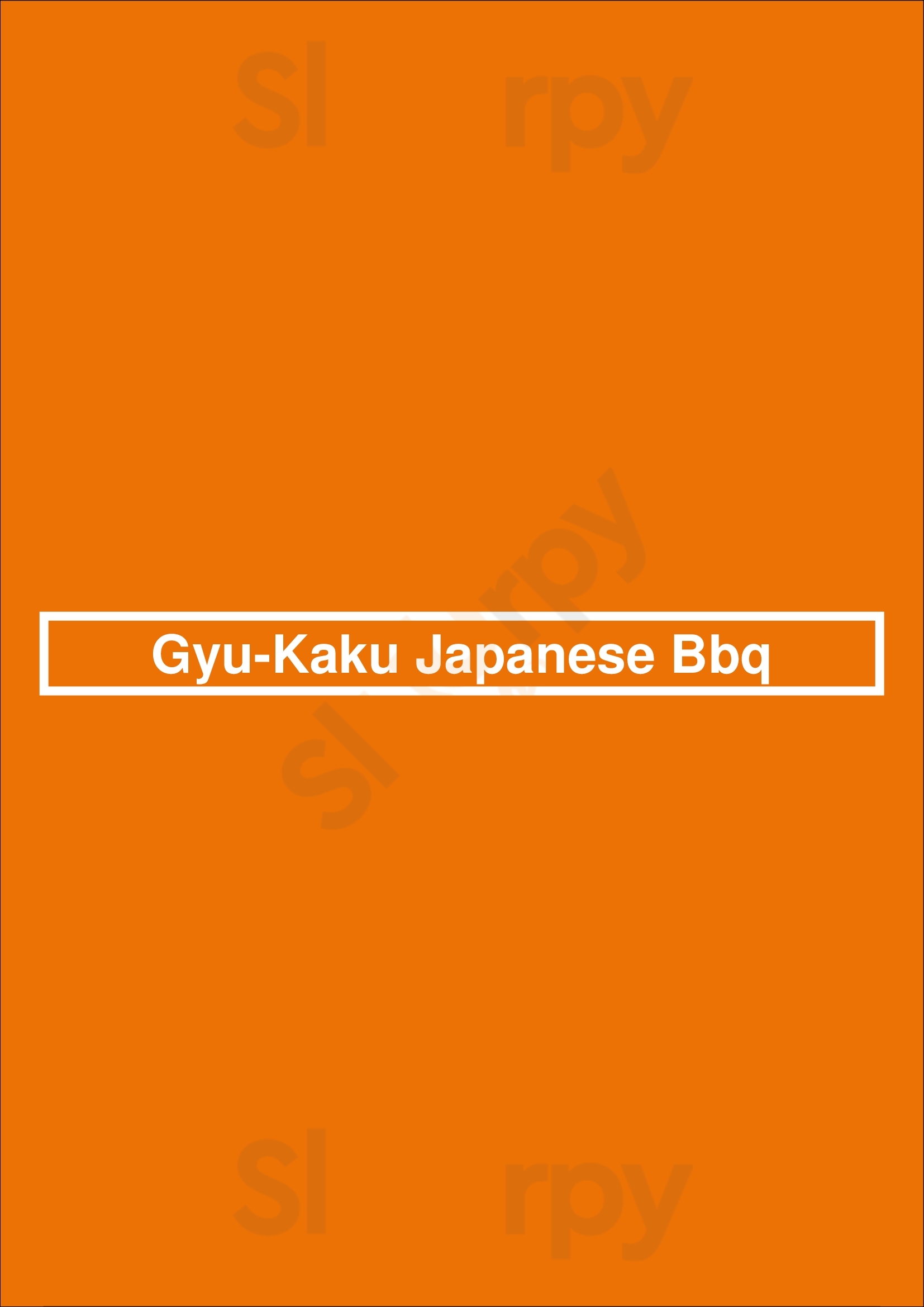 Gyu-kaku Japanese Bbq Los Angeles Menu - 1