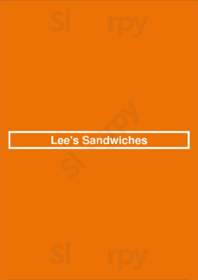 Lee's Sandwiches menu