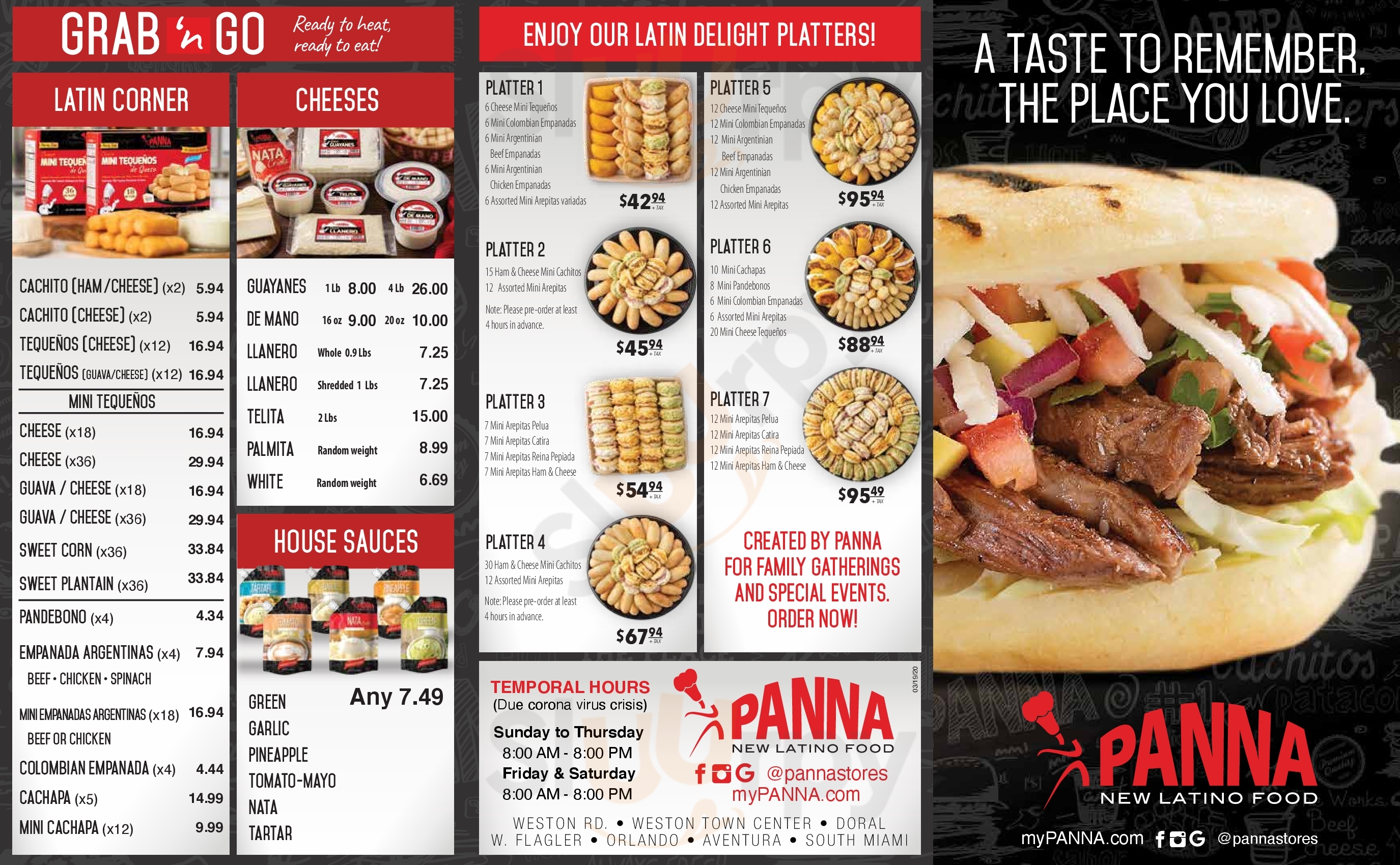 Main Menu - Panna Fountain Square