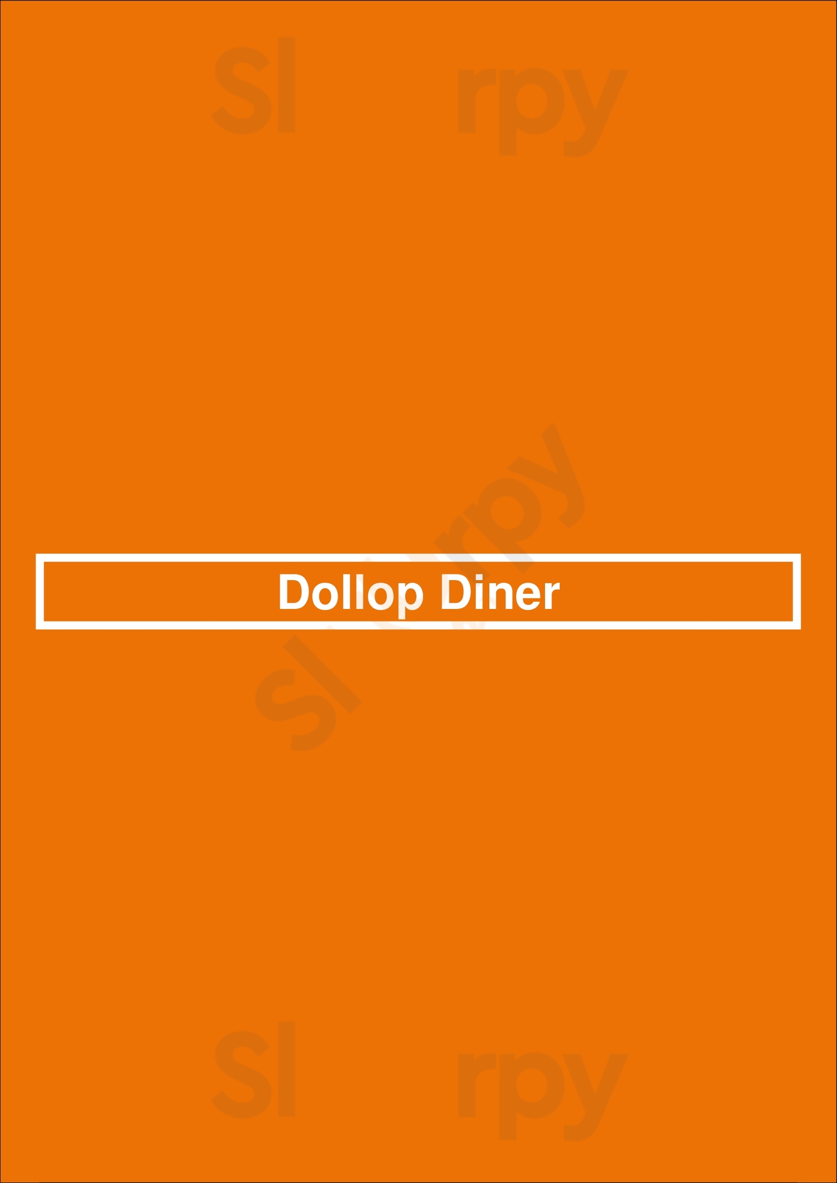 Dollop Diner Chicago Menu - 1
