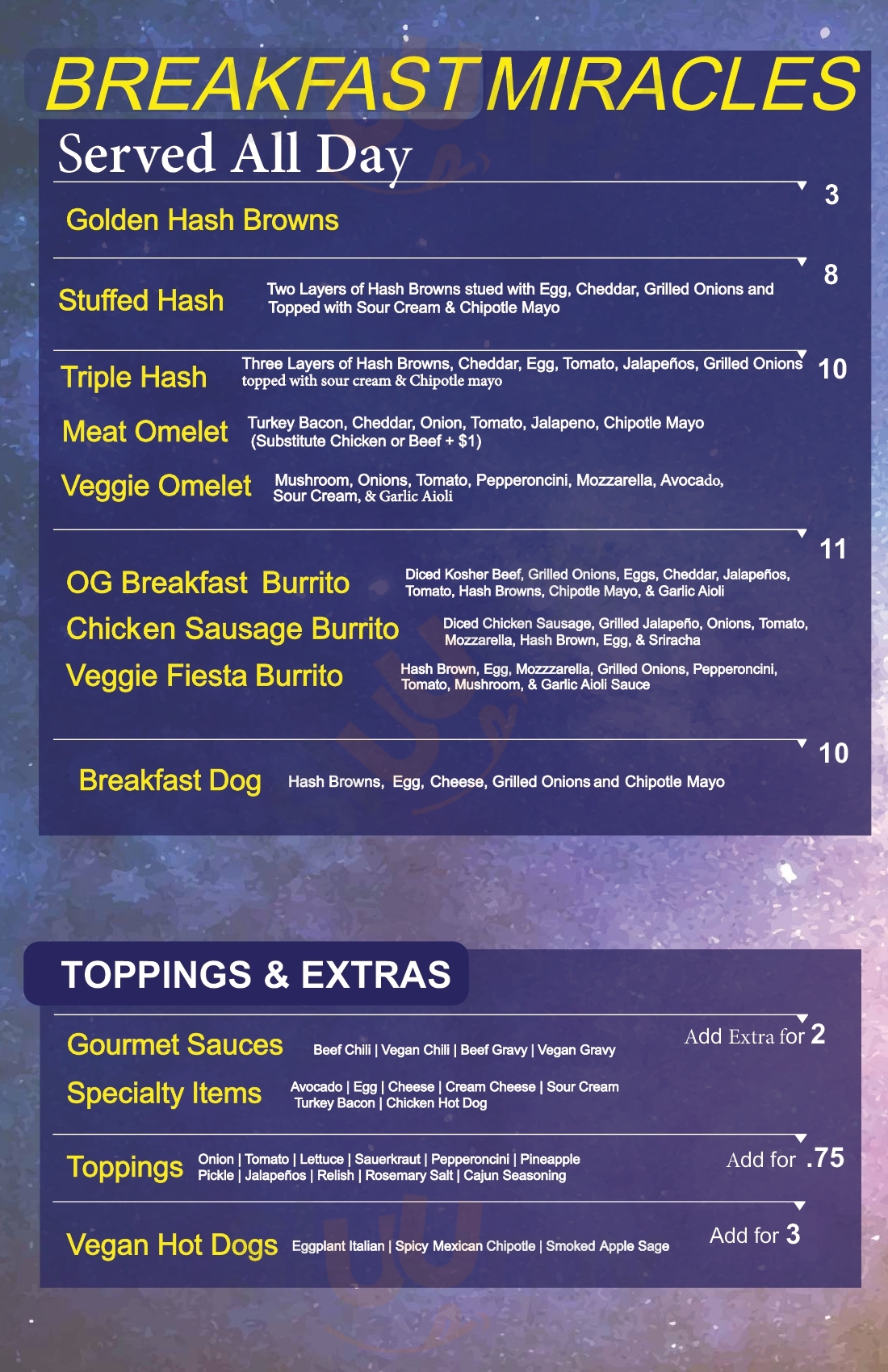 Main Menu - Dogs And Fries