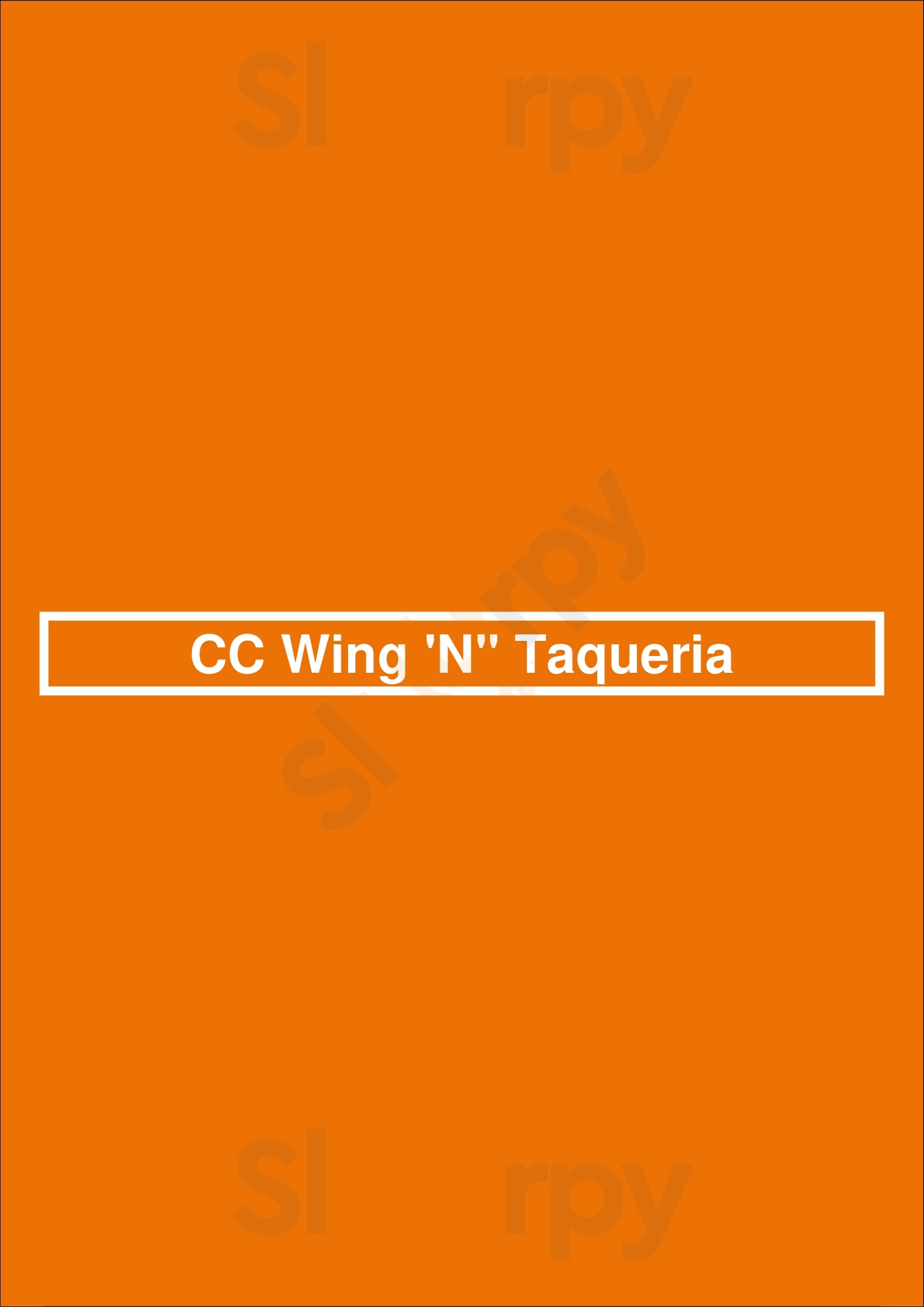 Cc Wing 'n' Taqueria Dallas Menu - 1