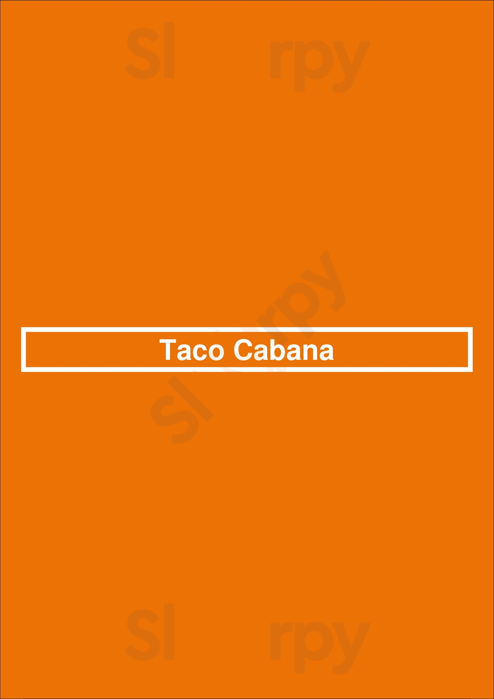 Main Menu - Taco Cabana