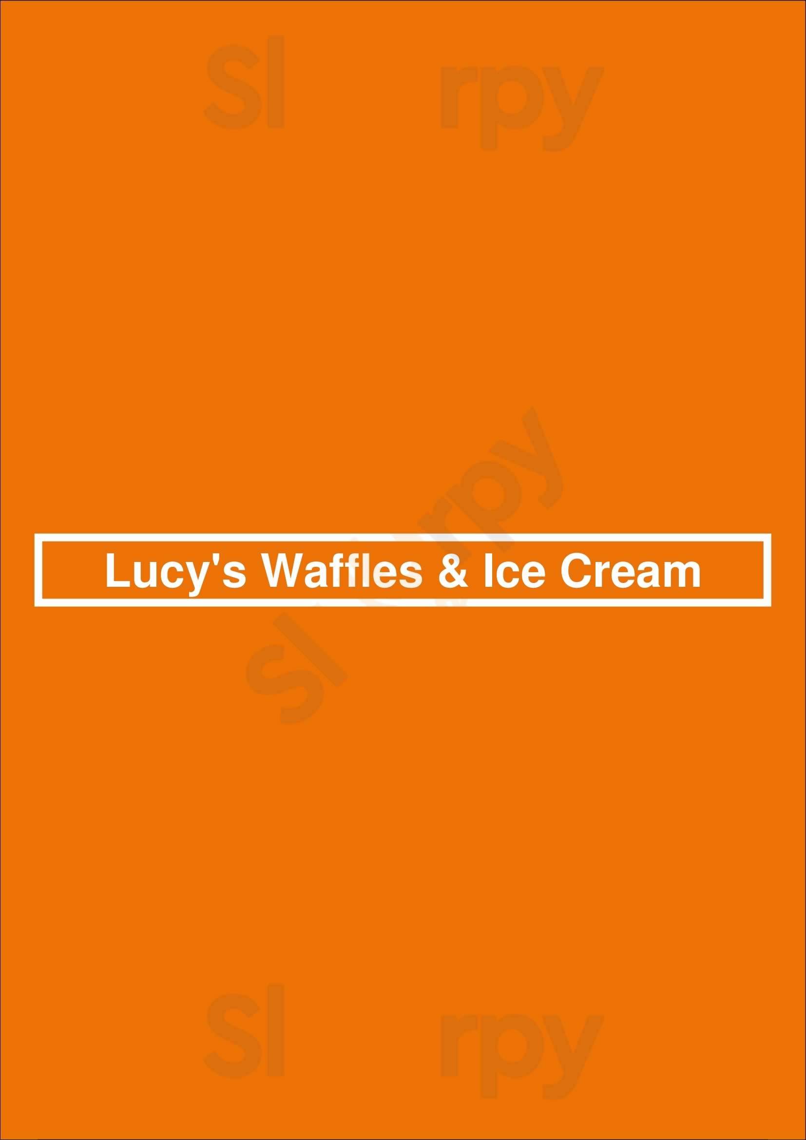 Lucy's Waffles & Ice Cream Las Vegas Menu - 1