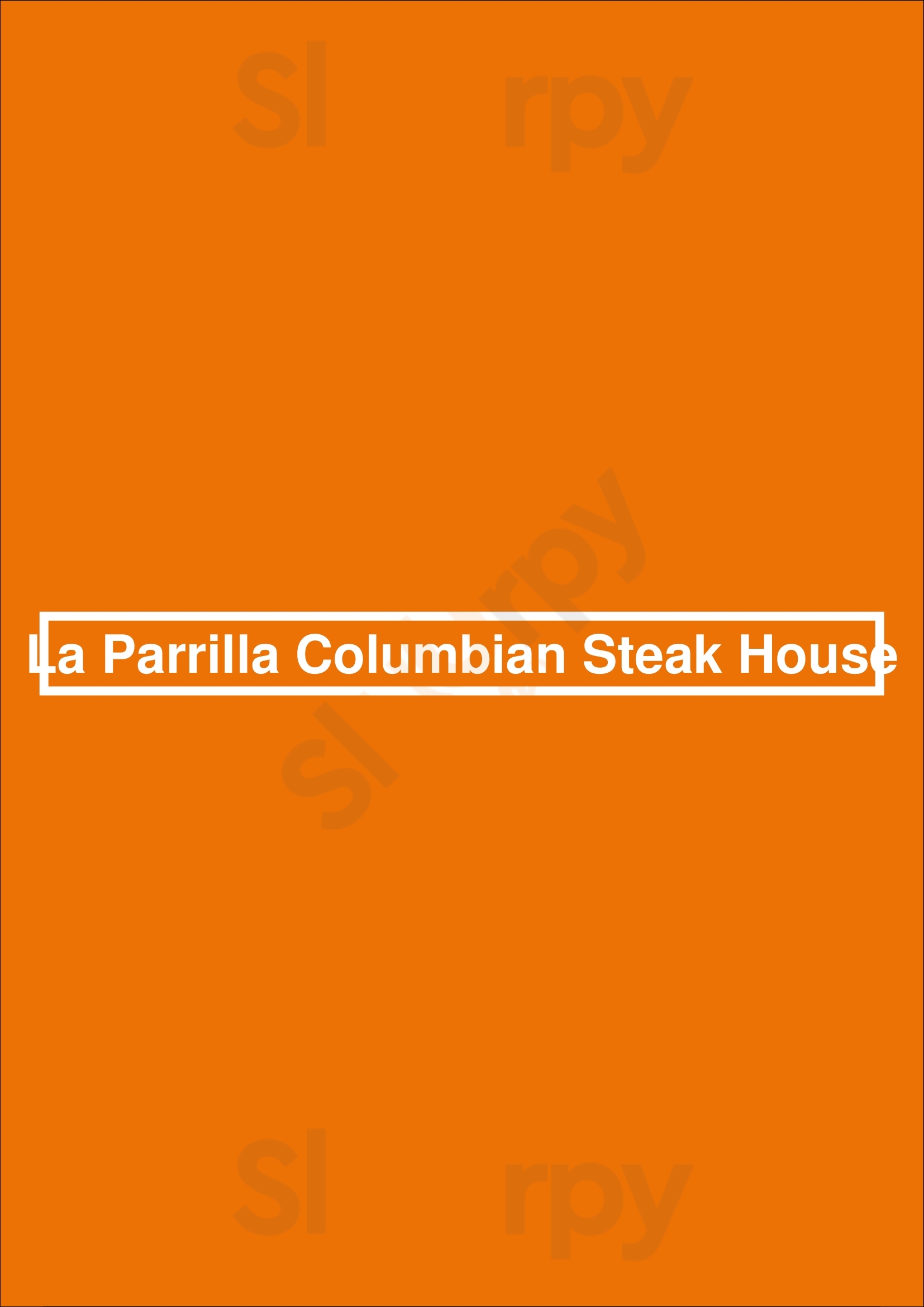 La Parrilla Columbian Steak House Chicago Menu - 1