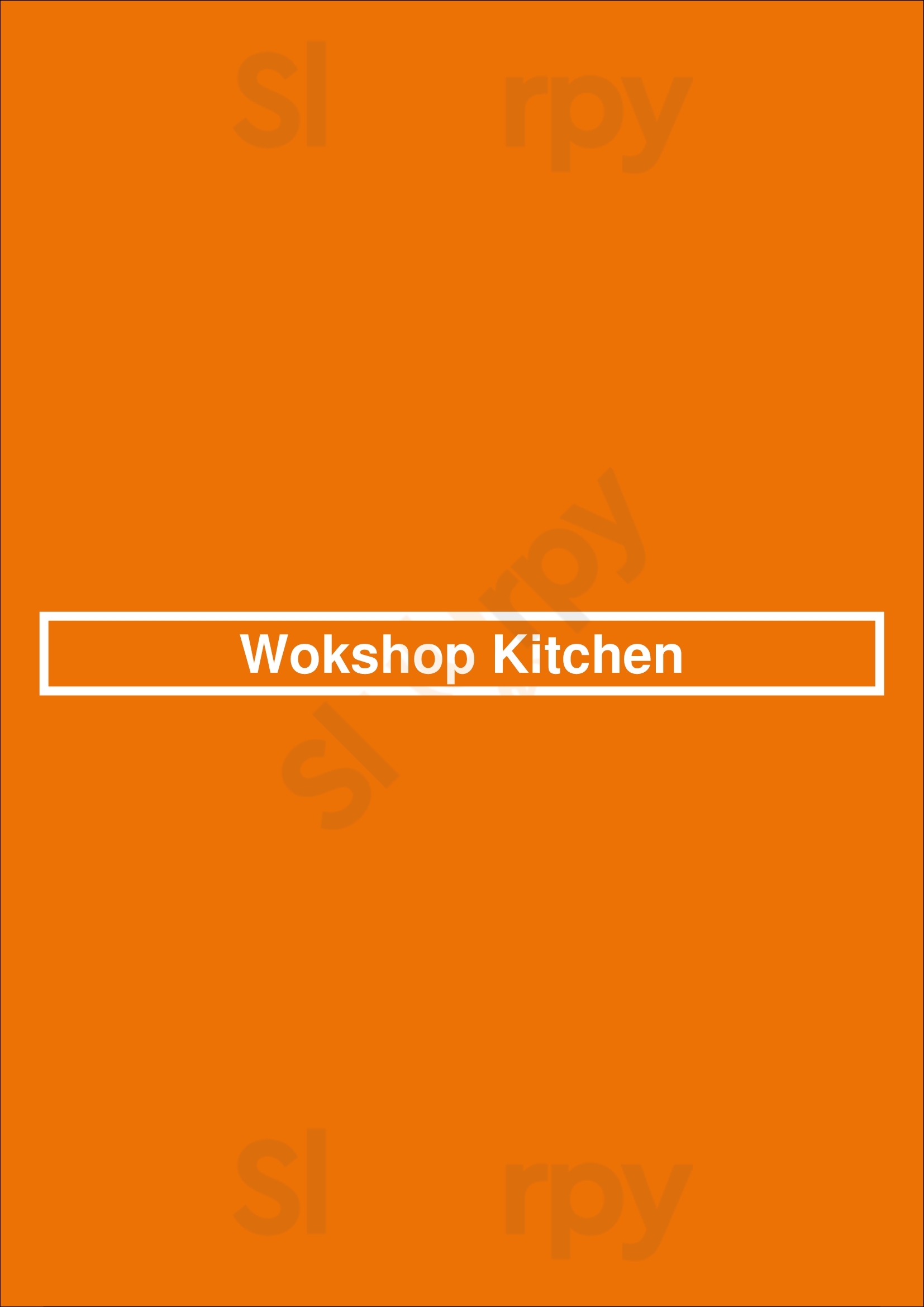 Main Menu - Wokshop Kitchen