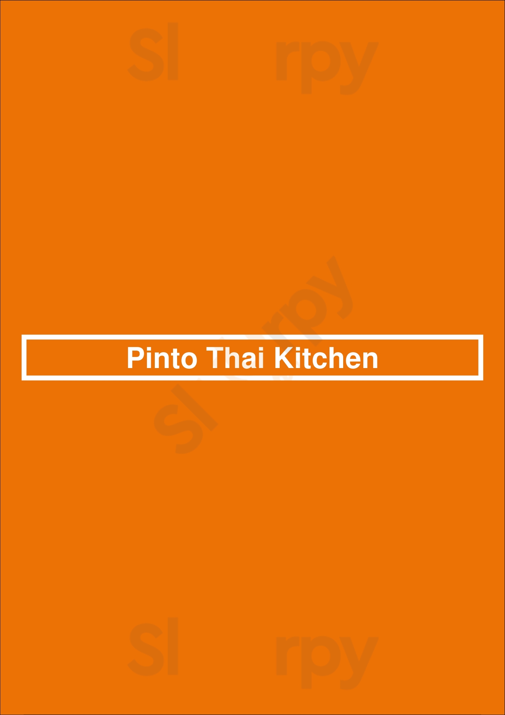 Pinto Thai Kitchen Portland Menu - 1
