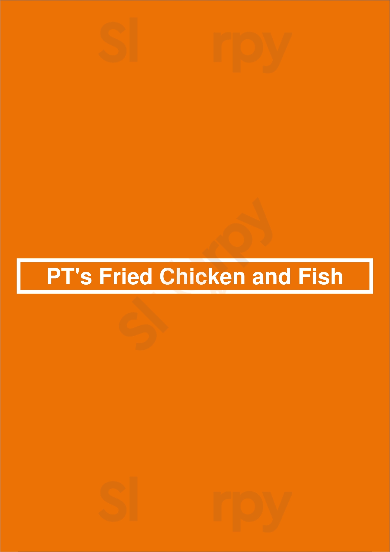 Pt's Fried Chicken And Fish Dallas Menu - 1
