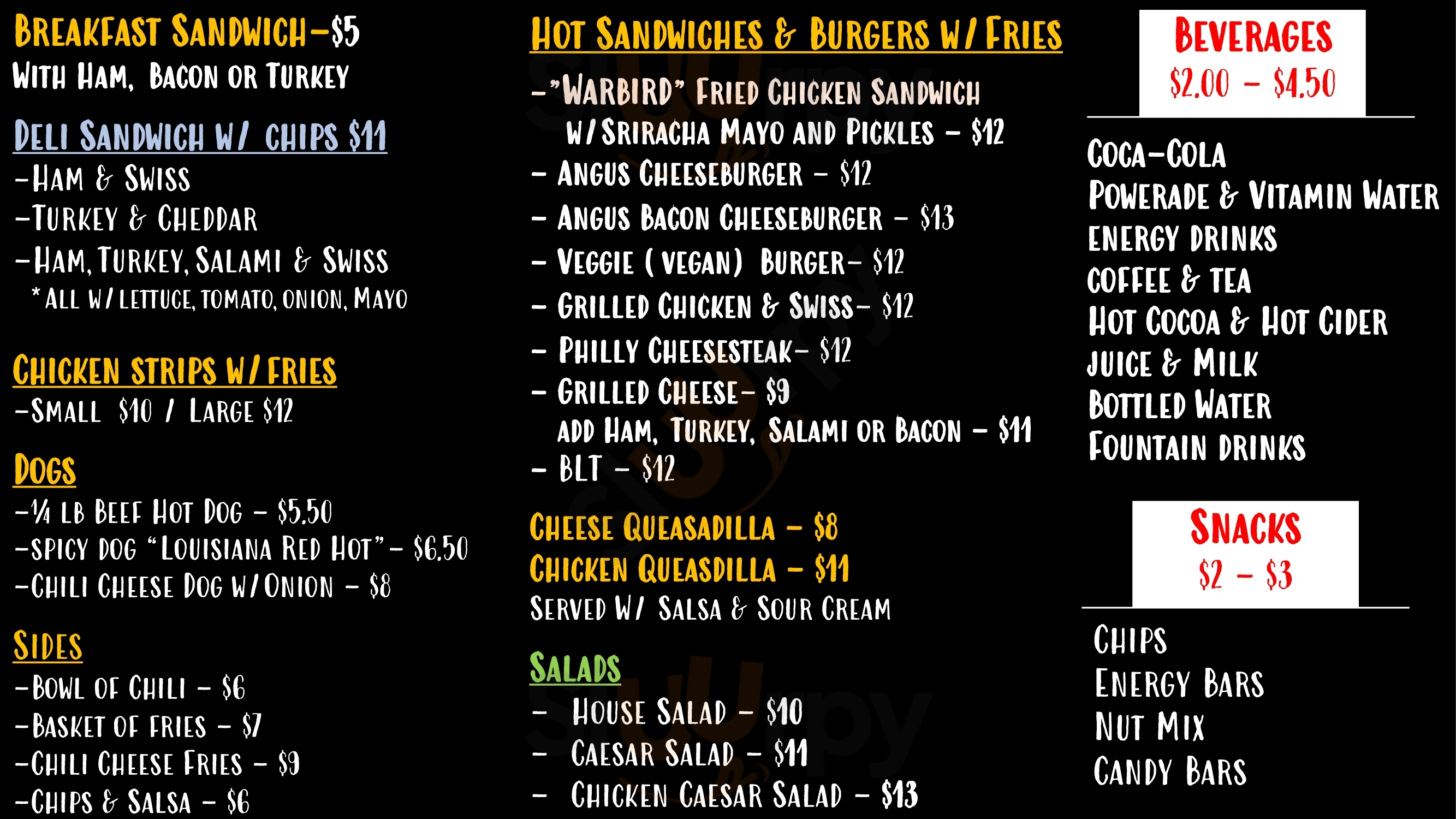 Beacon Grill Seattle Menu - 1