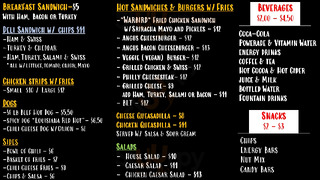 Beacon Grill menu