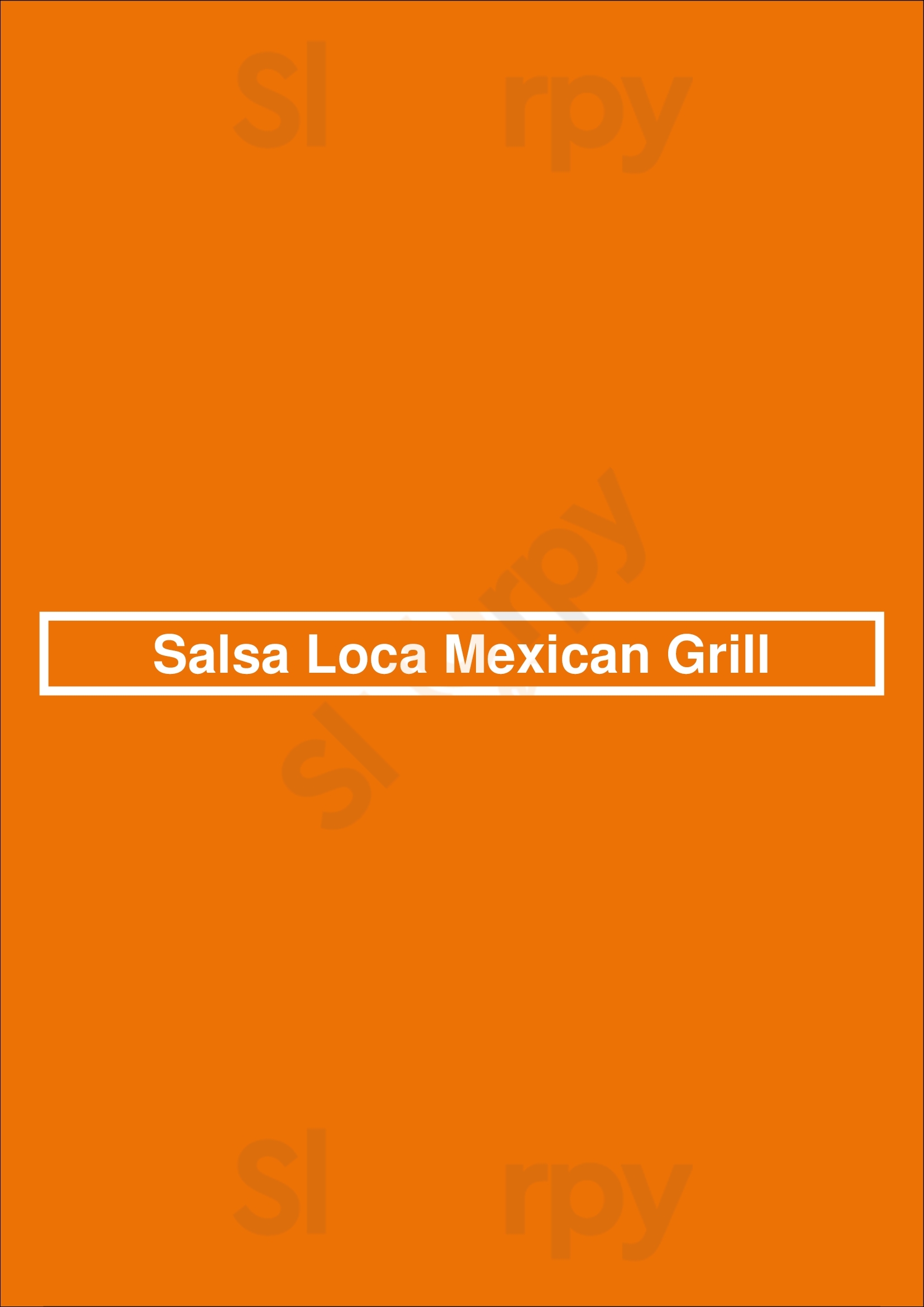 Salsa Loca Mexican Grill Las Vegas Menu - 1