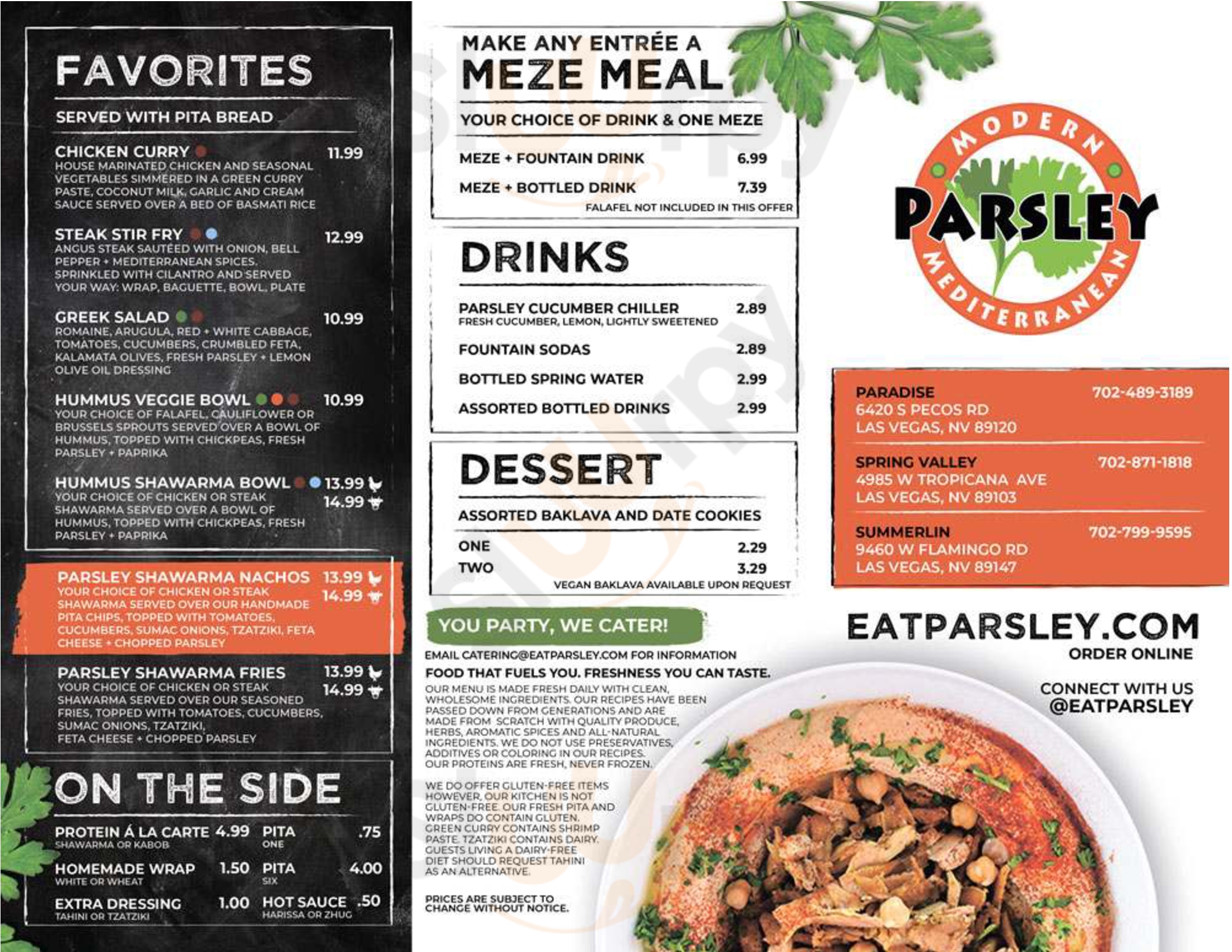 Main Menu - Gourmet Quick Bite