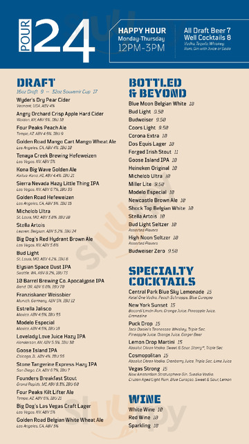 Big Chill menu