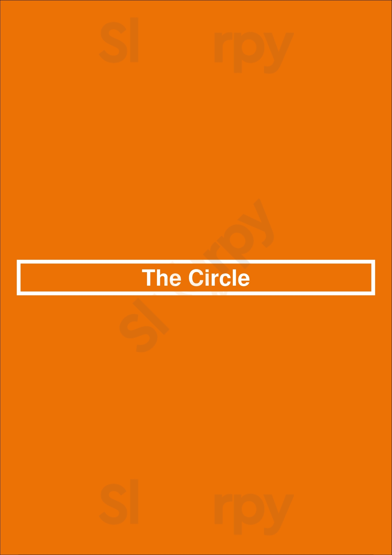 The Circle Boston Menu - 1