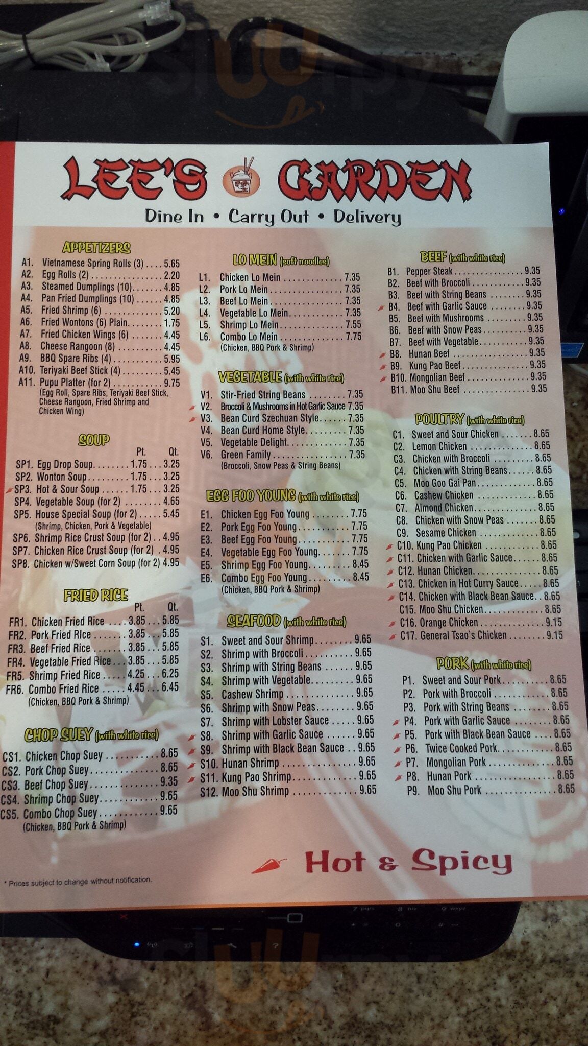 All - Lee's Garden Chinese Restaurant