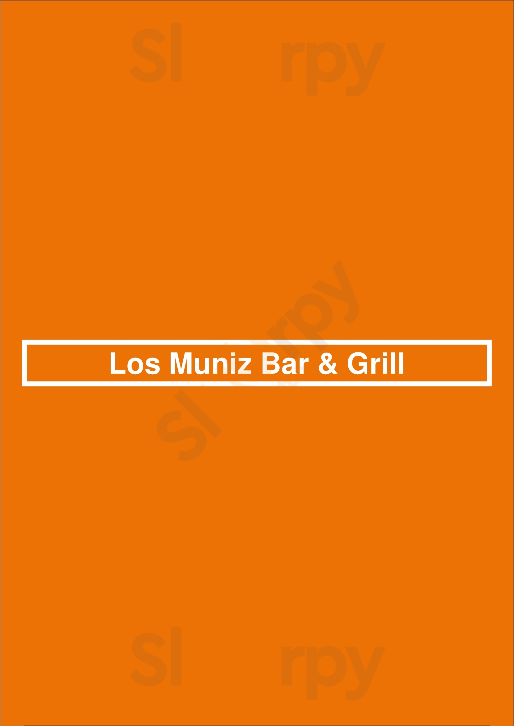 Main Menu - Los Muniz Bar & Grill