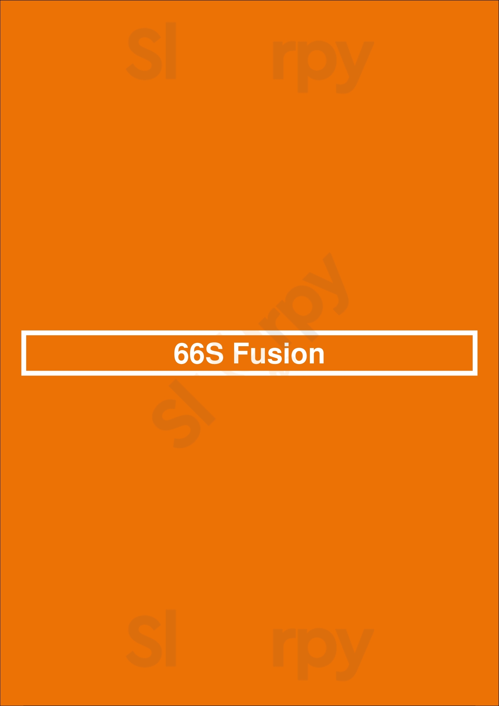Main Menu - 66s Fusion