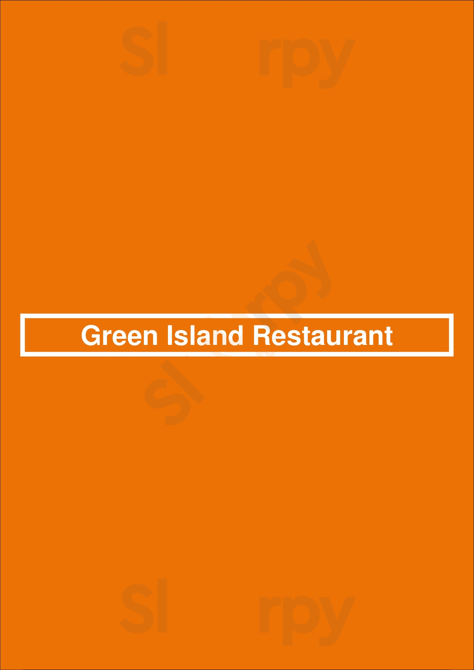 Main Menu - Green Island Restaurant