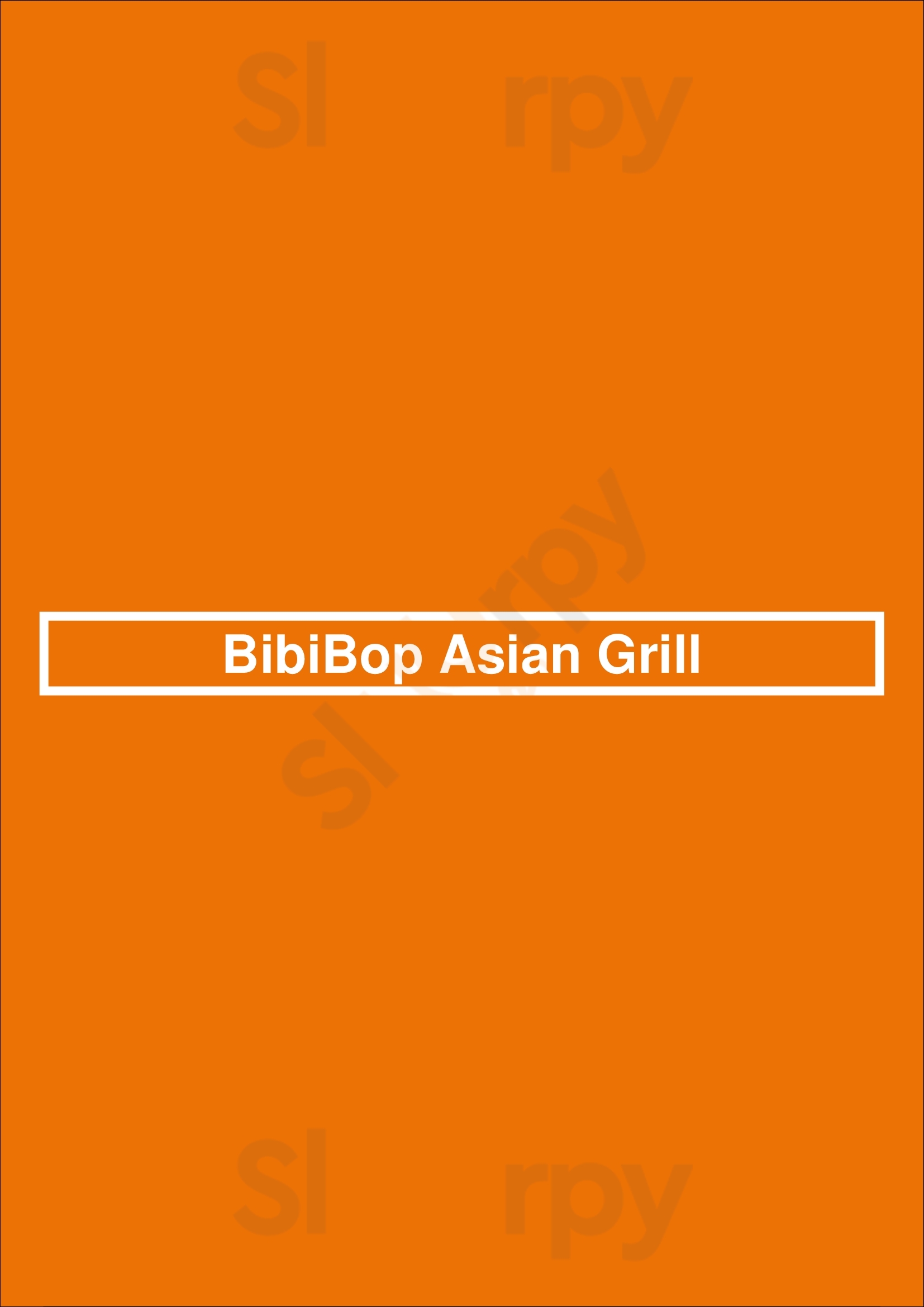 Main Menu - Bibibop Asian Grill