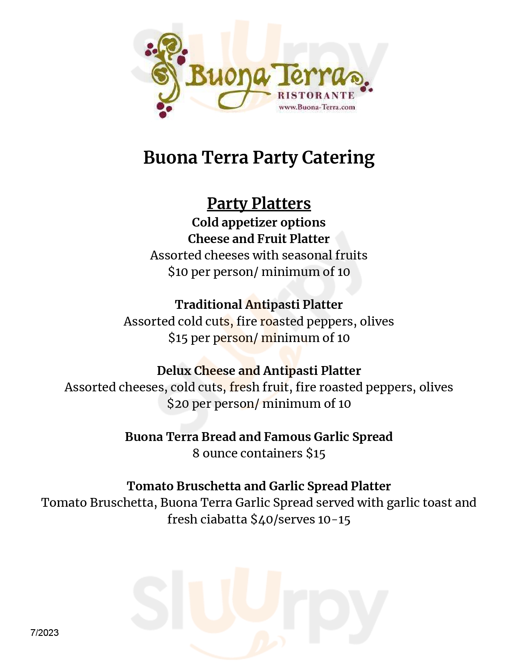 Main Menu - Hearth And Crust